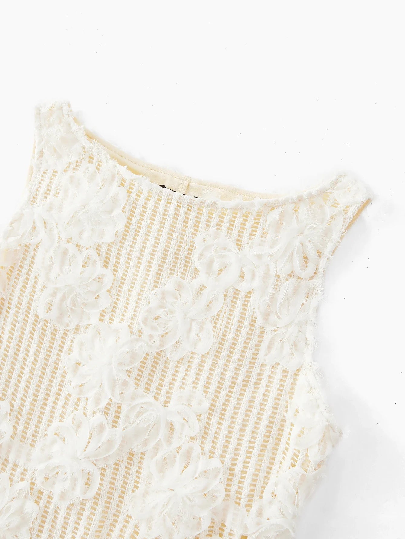 PREMIUM EMBROIDERY SLEEVELESS DRESS