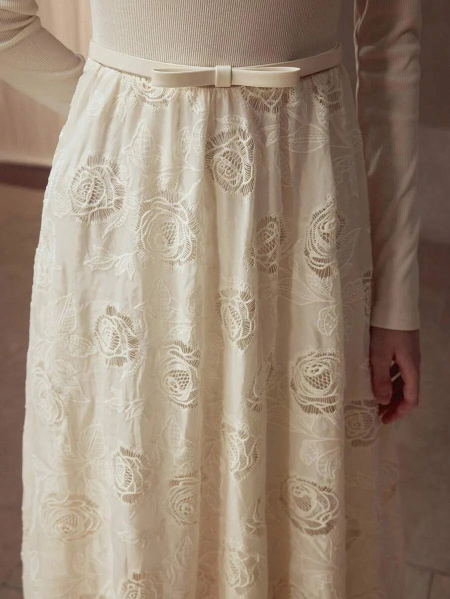 PREMIUM EMBROIDERY SLIM FIT DRESS