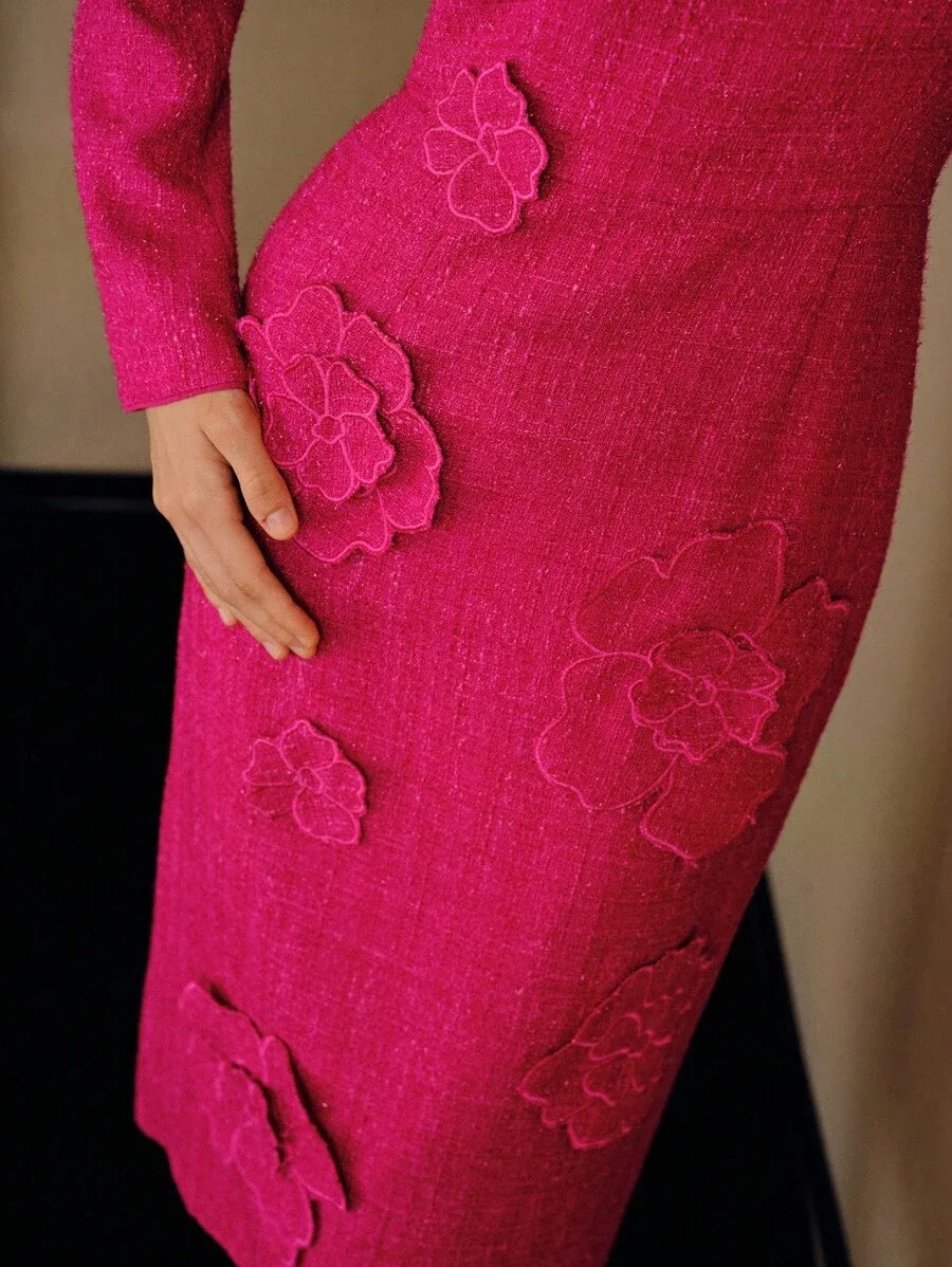 PREMIUM EMBROIDERY ZIPPER DRESS