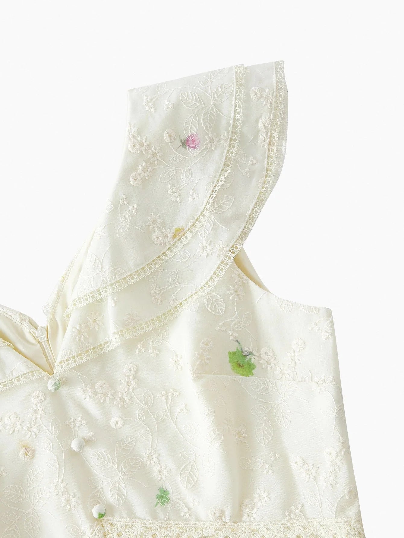 PREMIUM EMBROIDERY ZIPPER DRESS