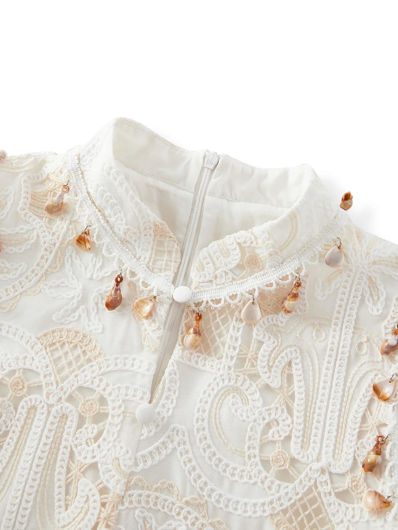 PREMIUM EMBROIDERY ZIPPER DRESS