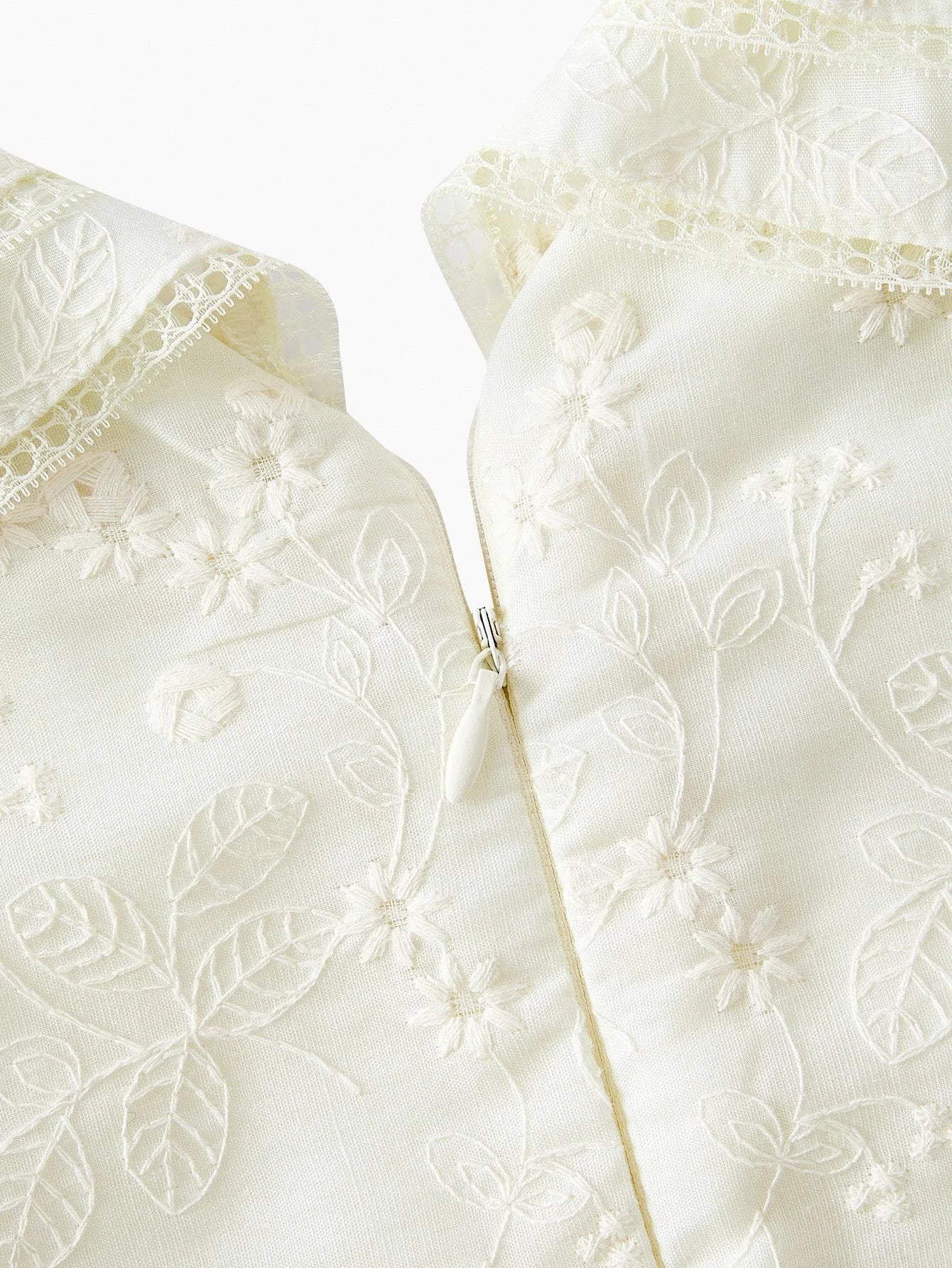 PREMIUM EMBROIDERY ZIPPER DRESS