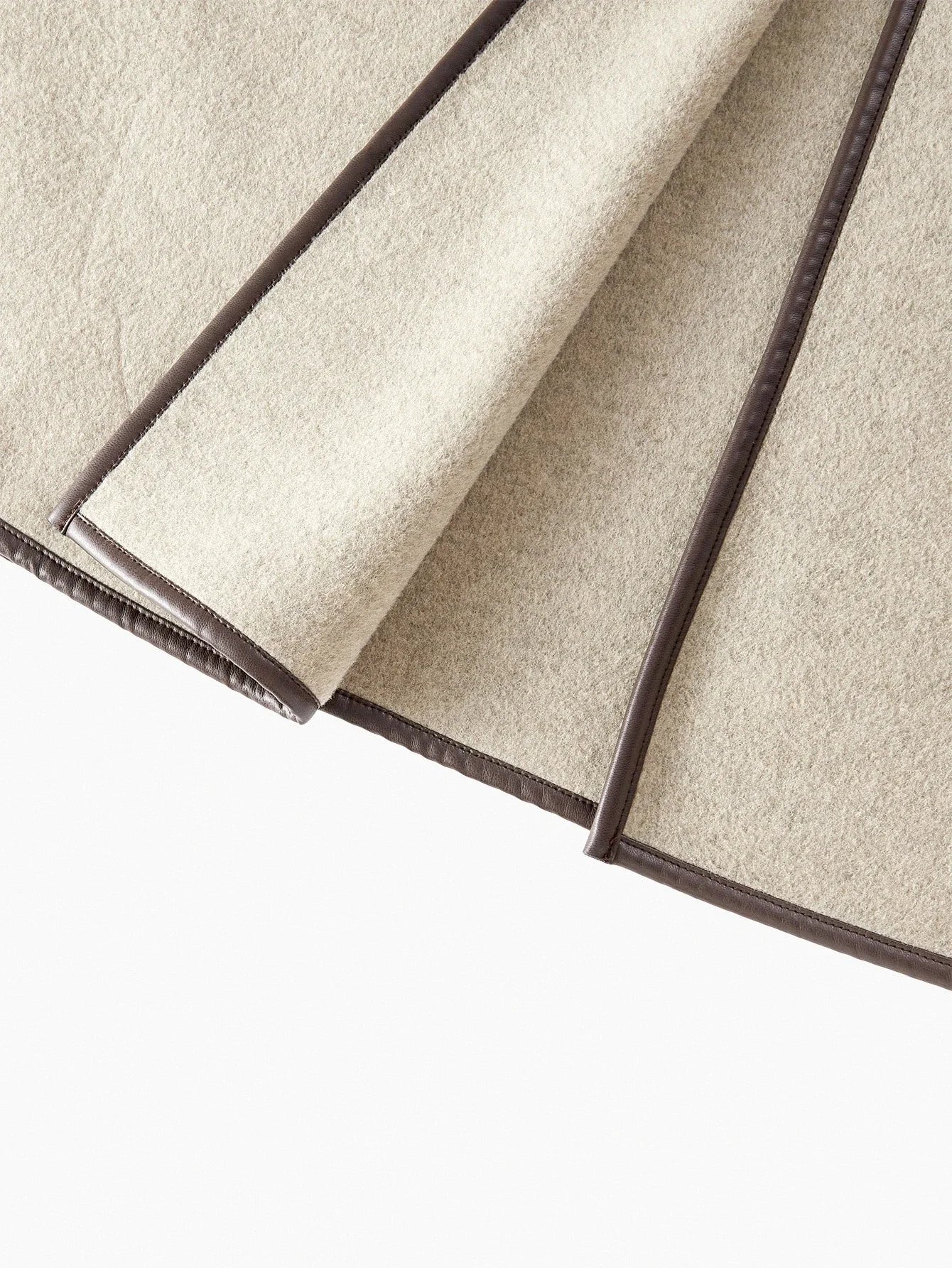 PREMIUM FASHIONABLE RETRO CONTRAST TRIM OVERCOAT