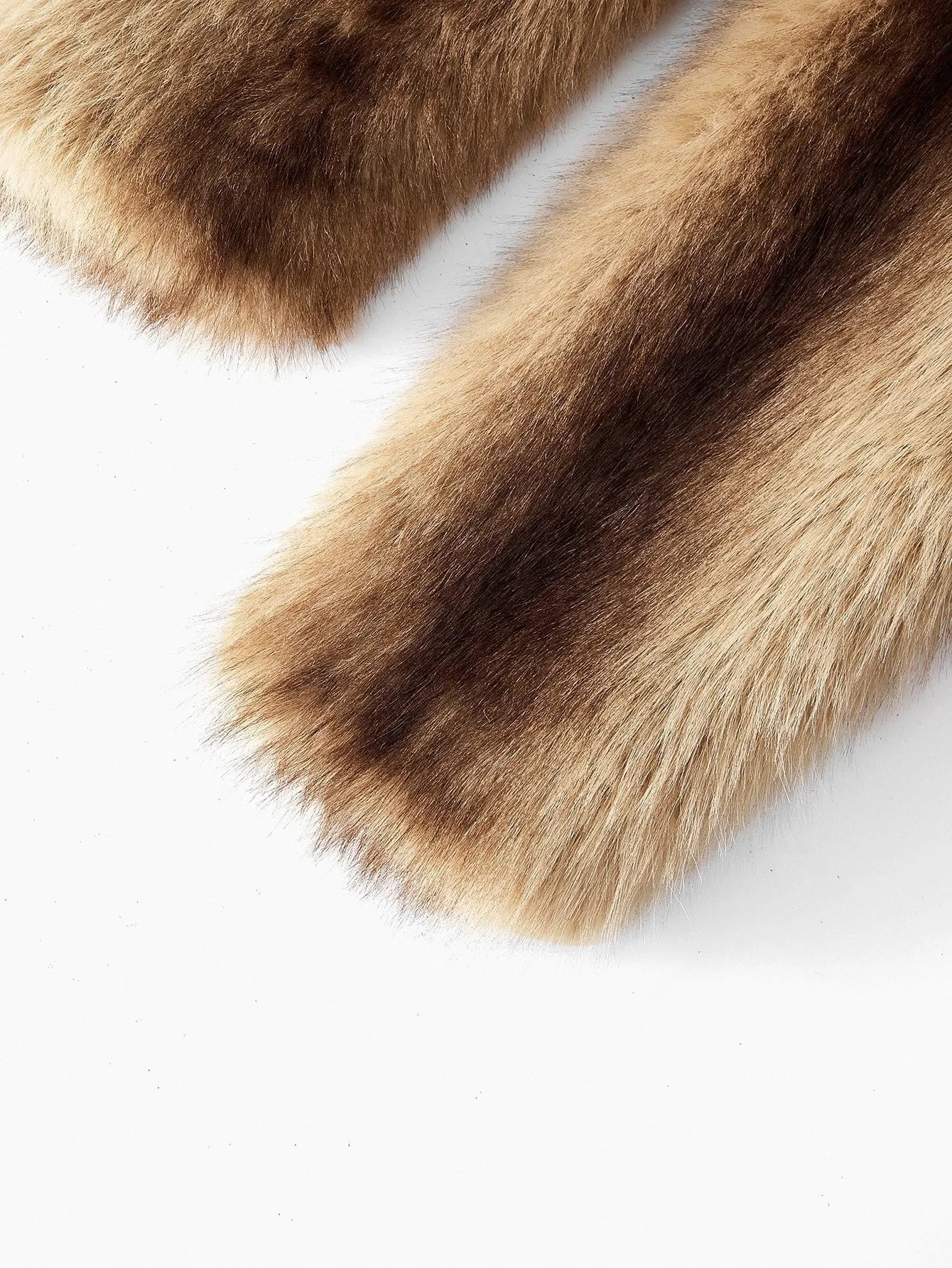 PREMIUM FAUX FUR SHAWL COLLAR DROP SHOULDER OVERSIZE COAT FALL WINTER