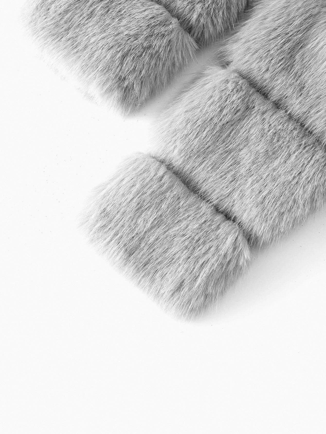 PREMIUM FAUX FUR SOLID CROP COAT