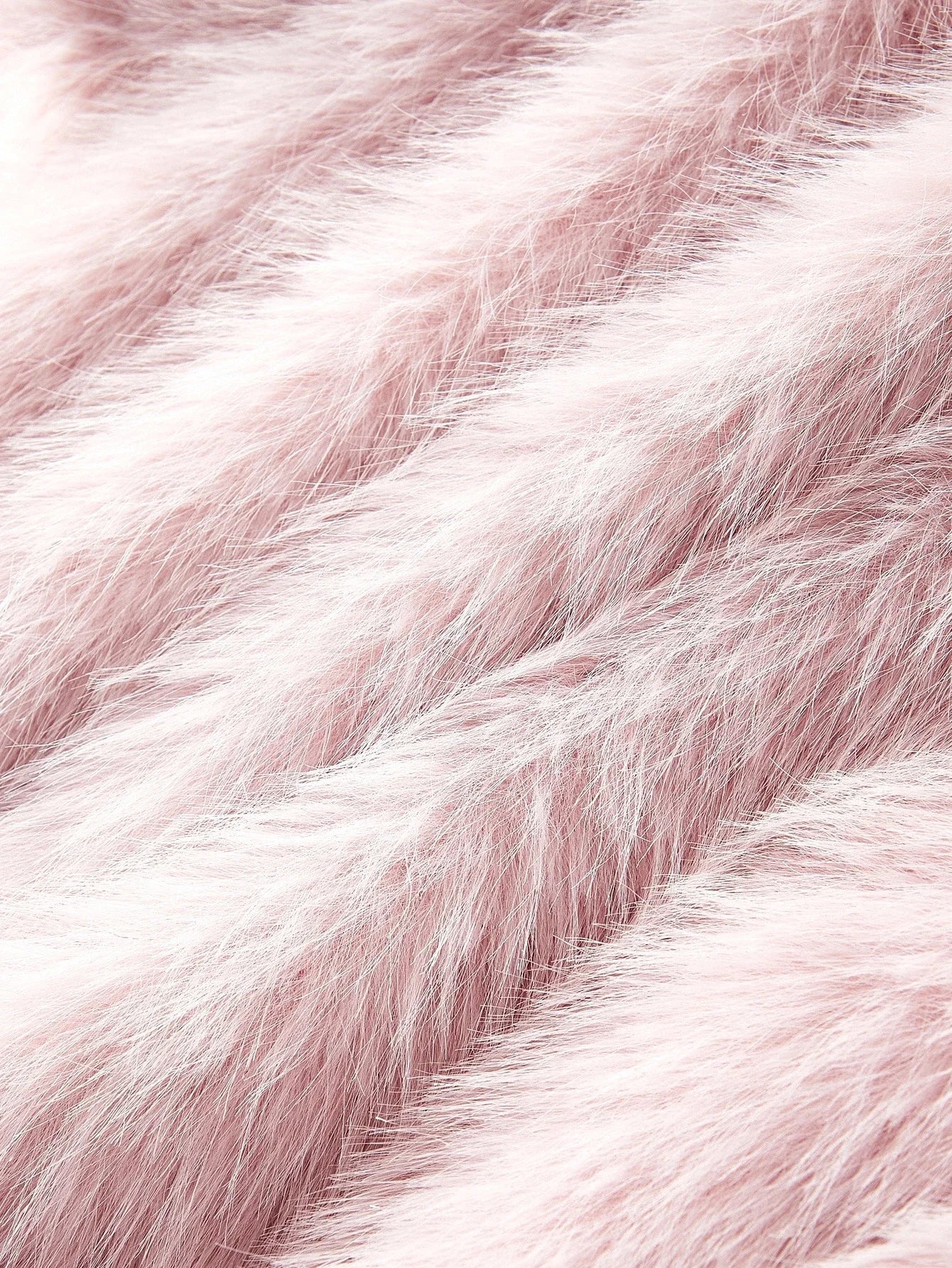 PREMIUM FAUX FUR SOLID OPEN FRONT COAT FALL WINTER