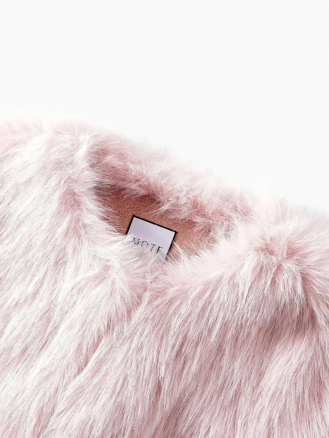 PREMIUM FAUX FUR SOLID OPEN FRONT COAT FALL WINTER