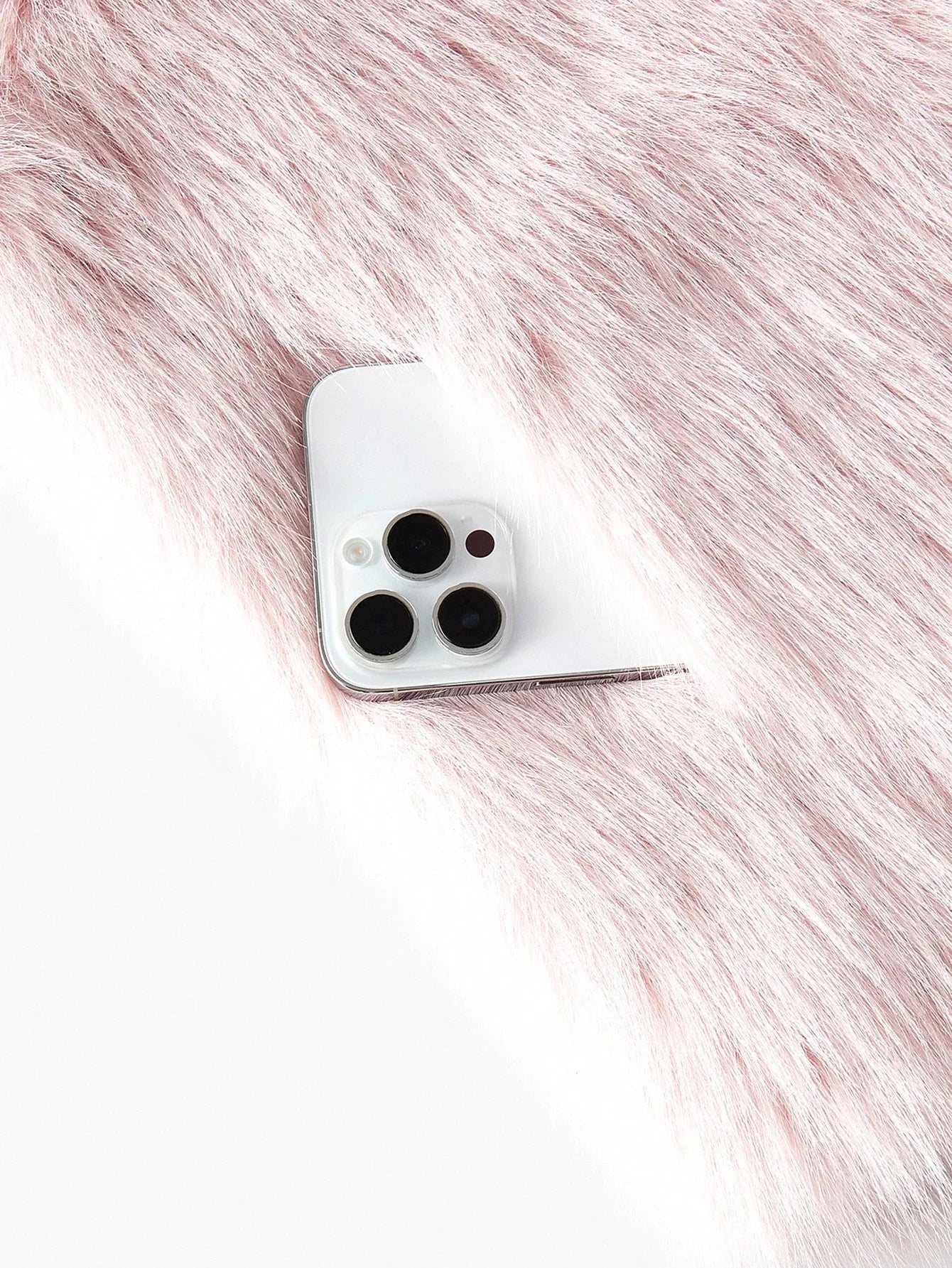 PREMIUM FAUX FUR SOLID OPEN FRONT COAT FALL WINTER