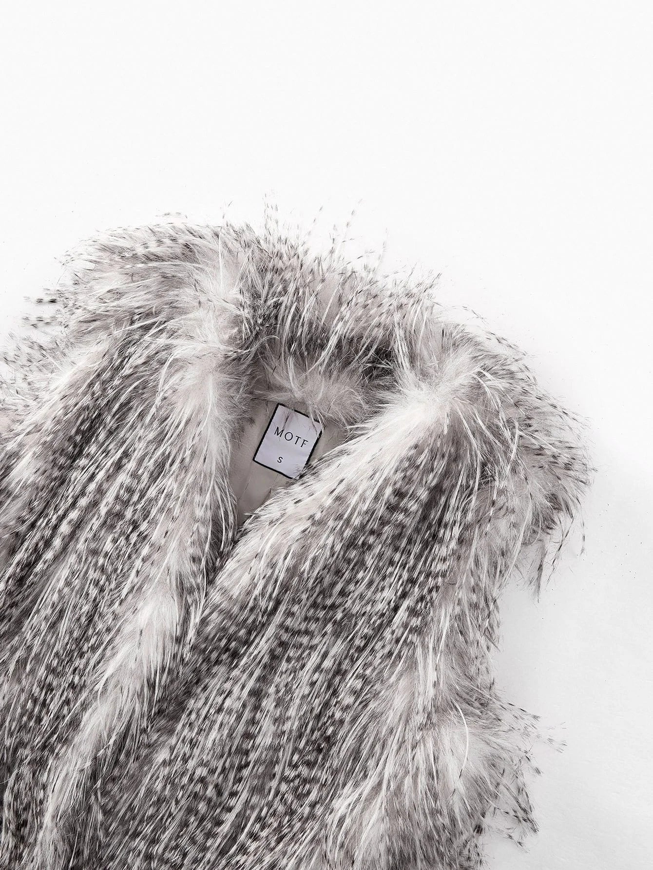 PREMIUM FAUX FUR VEST COAT WITH BELT FALL WINTER