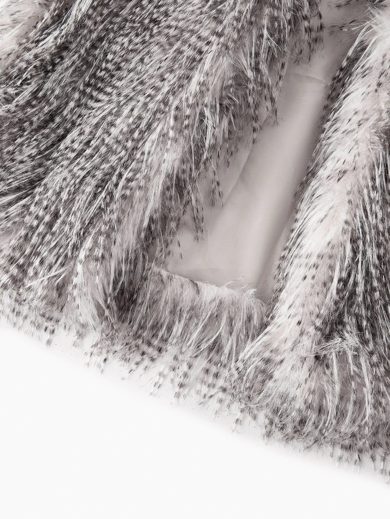 PREMIUM FAUX FUR VEST COAT WITH BELT FALL WINTER