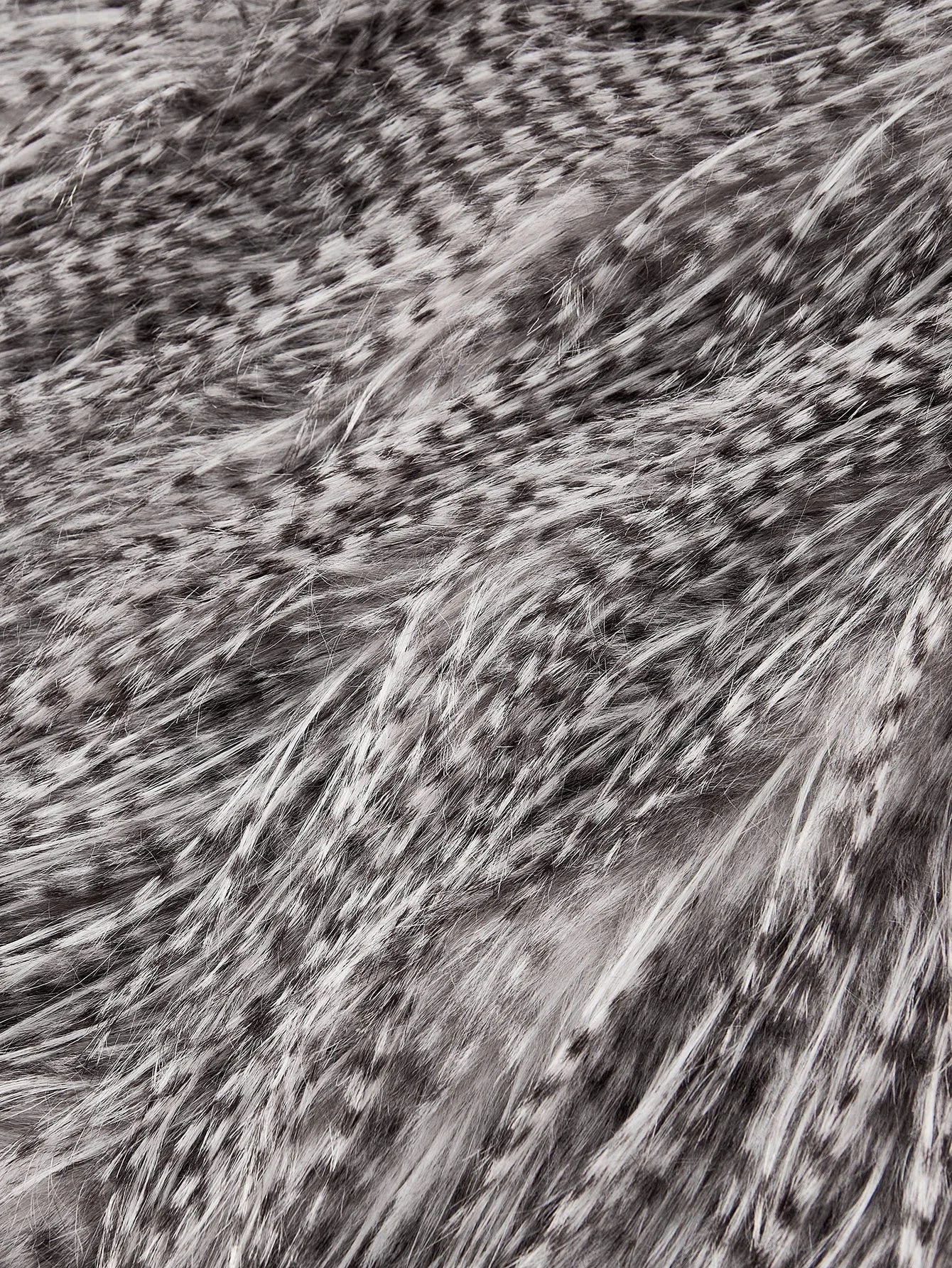 PREMIUM FAUX FUR VEST COAT WITH BELT FALL WINTER