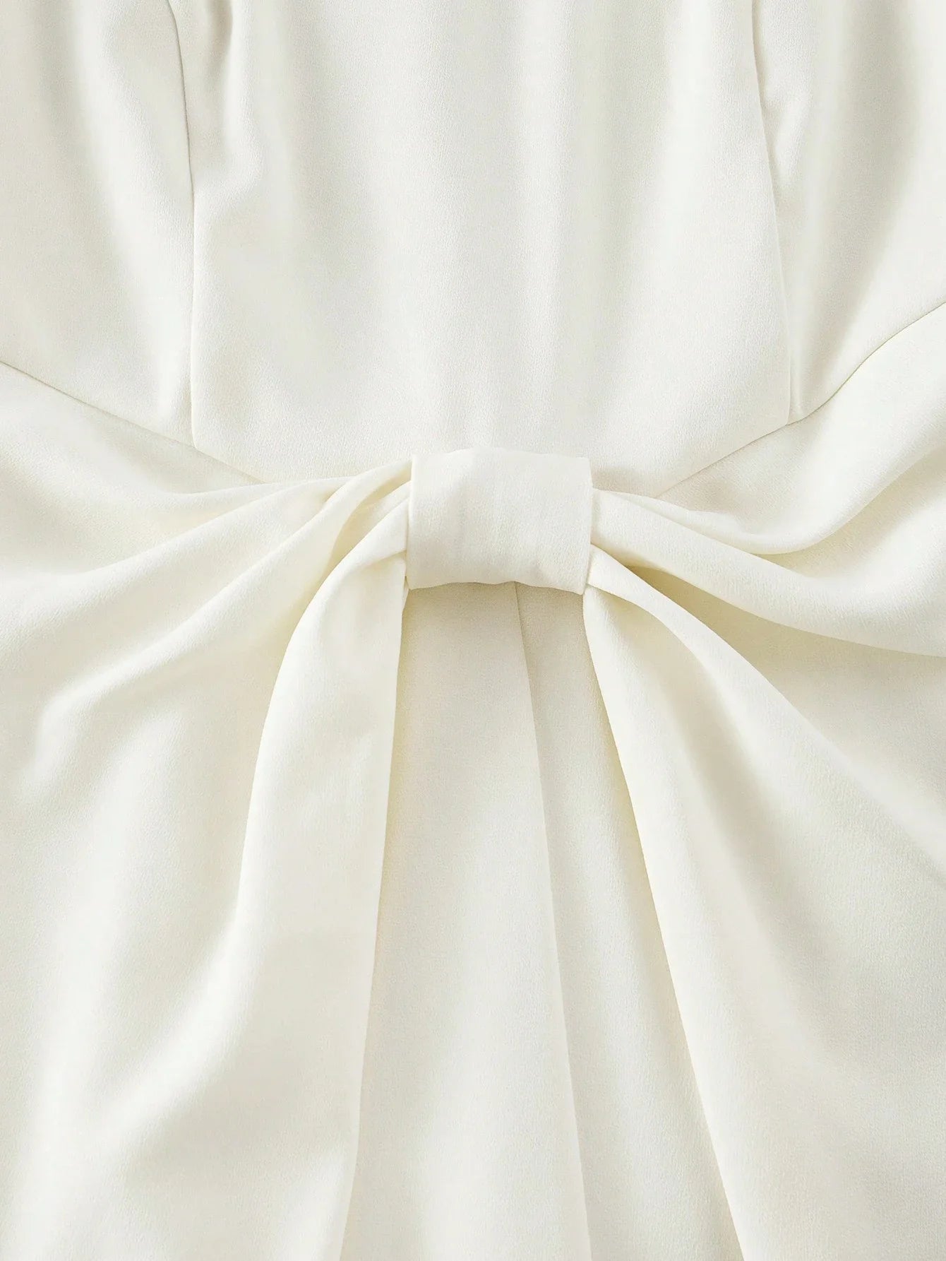 PREMIUM FAUX PEARL AND BEADED DETAIL RUCHED WAIST MIDI DRESS