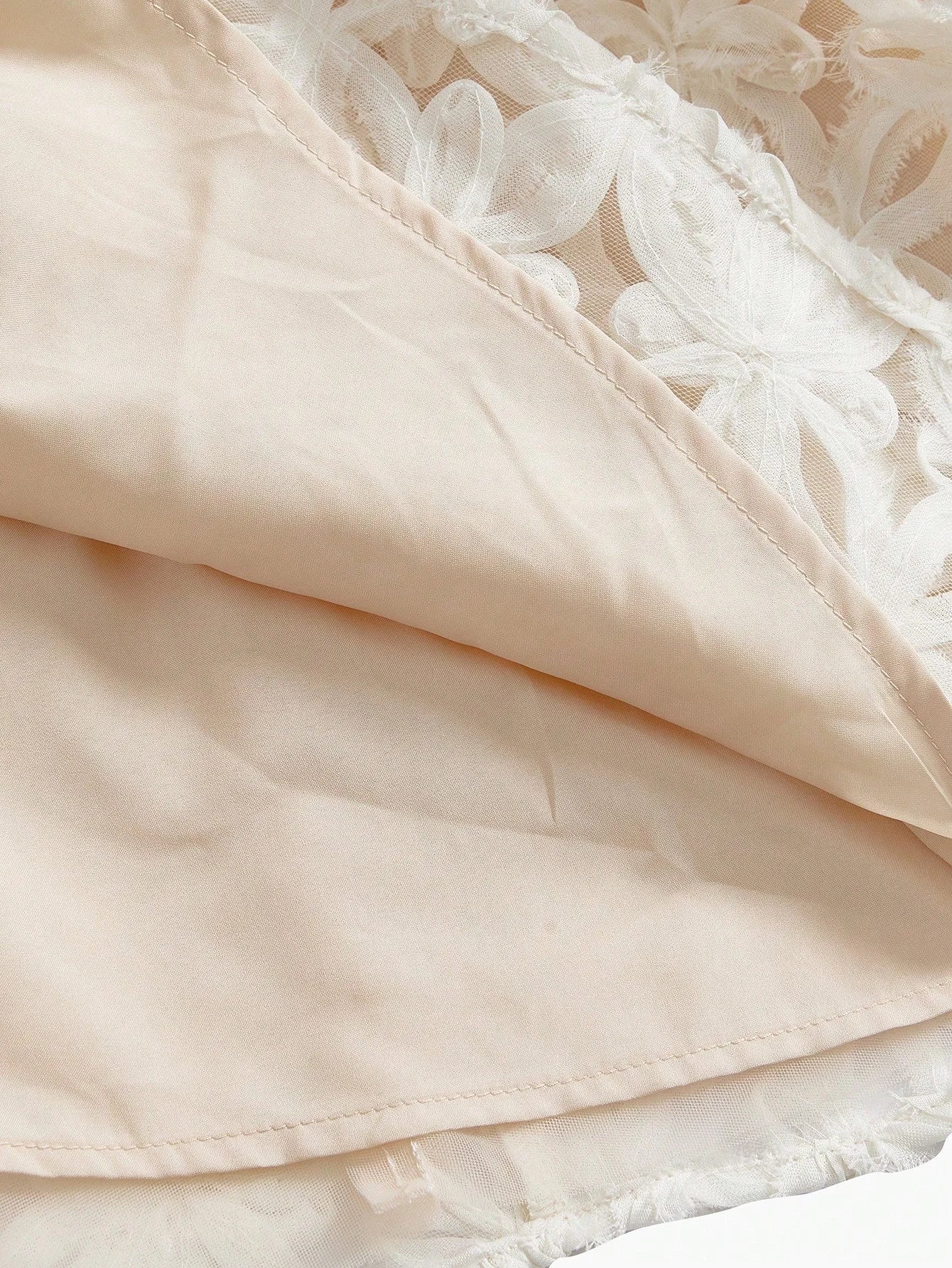 PREMIUM FAUX PEARL BEADED GATHERED DRESS