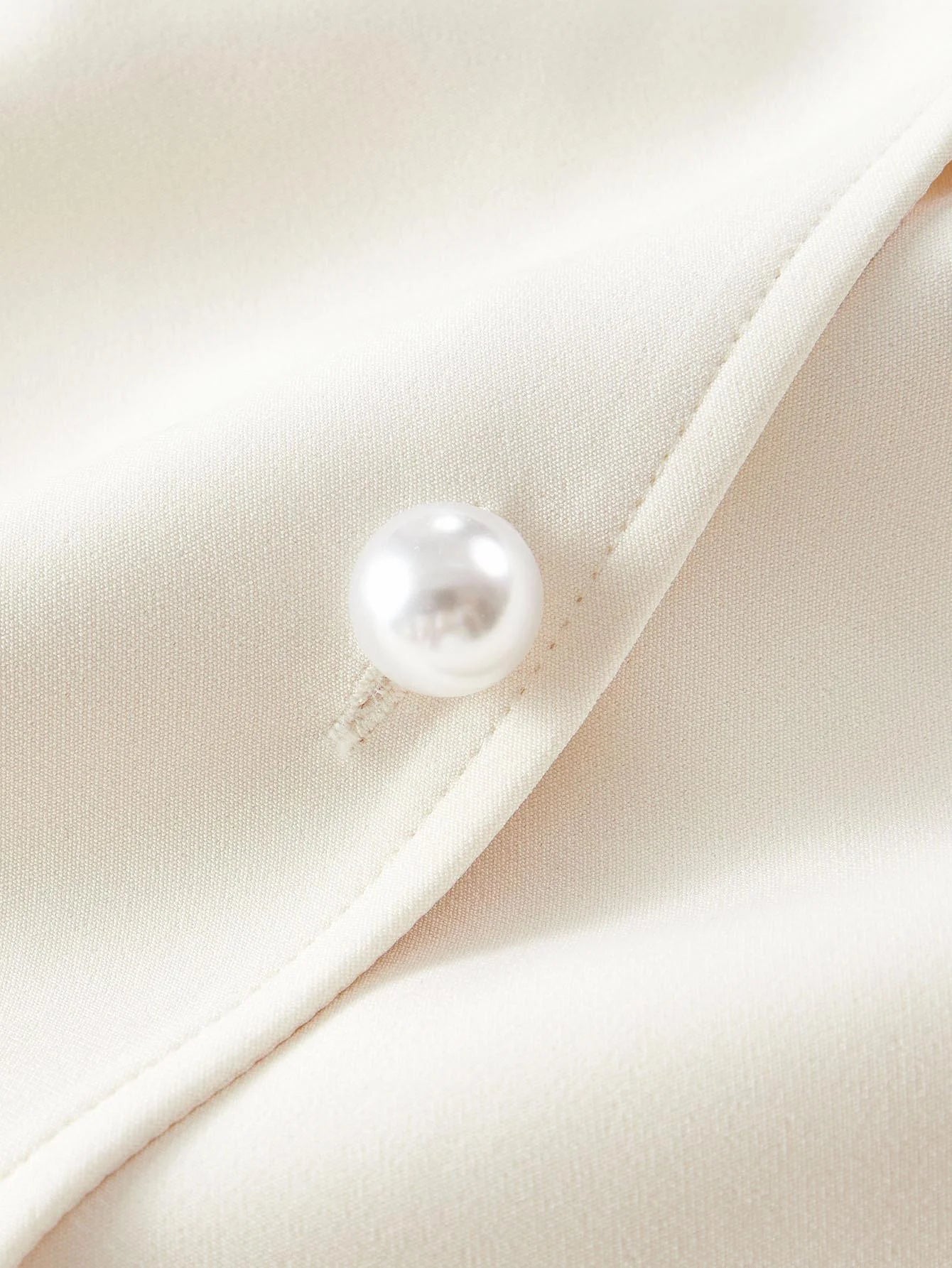 PREMIUM FAUX PEARL BUTTON BELTED DRESS