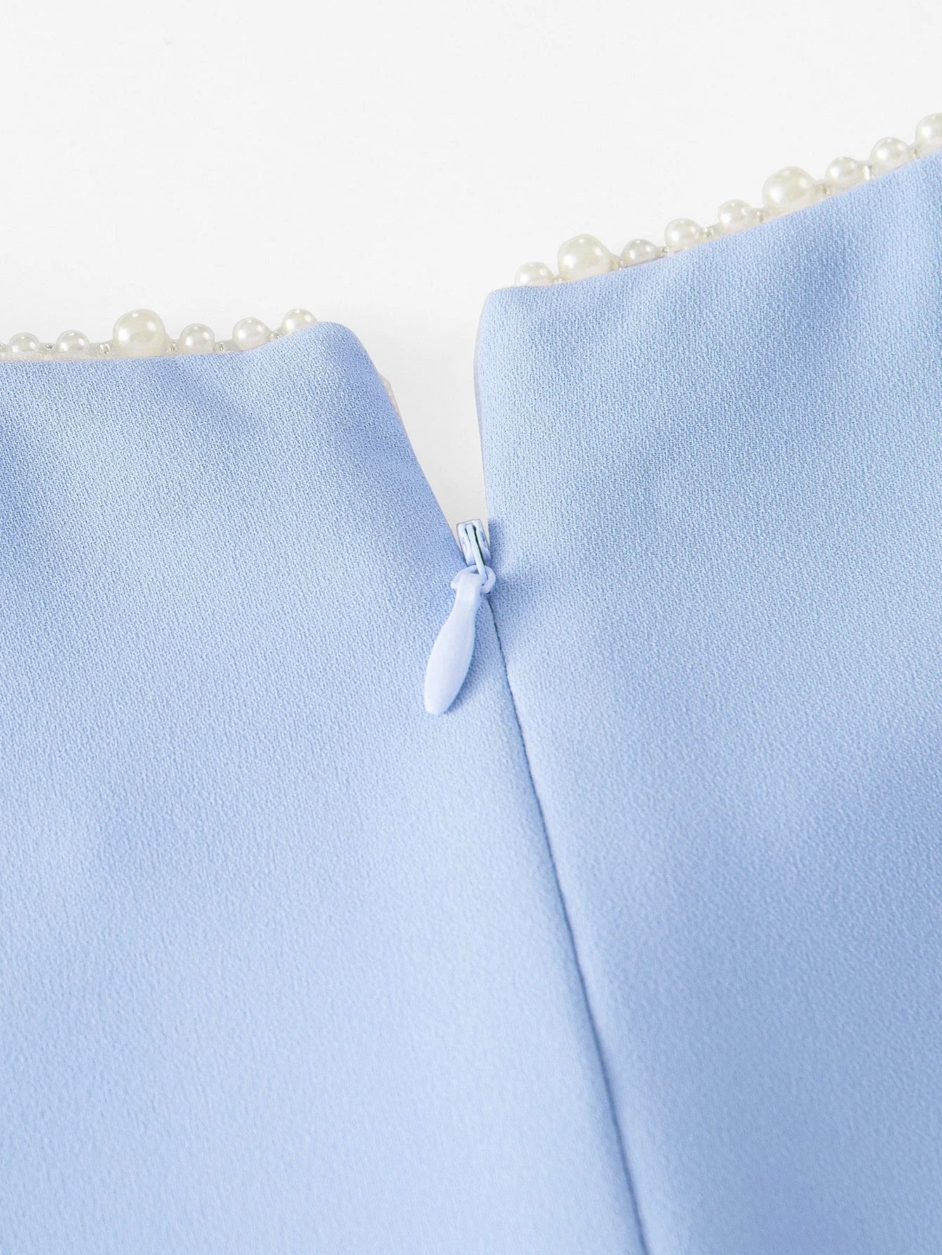 PREMIUM FAUX PEARL DETAIL PLEATED DRESS