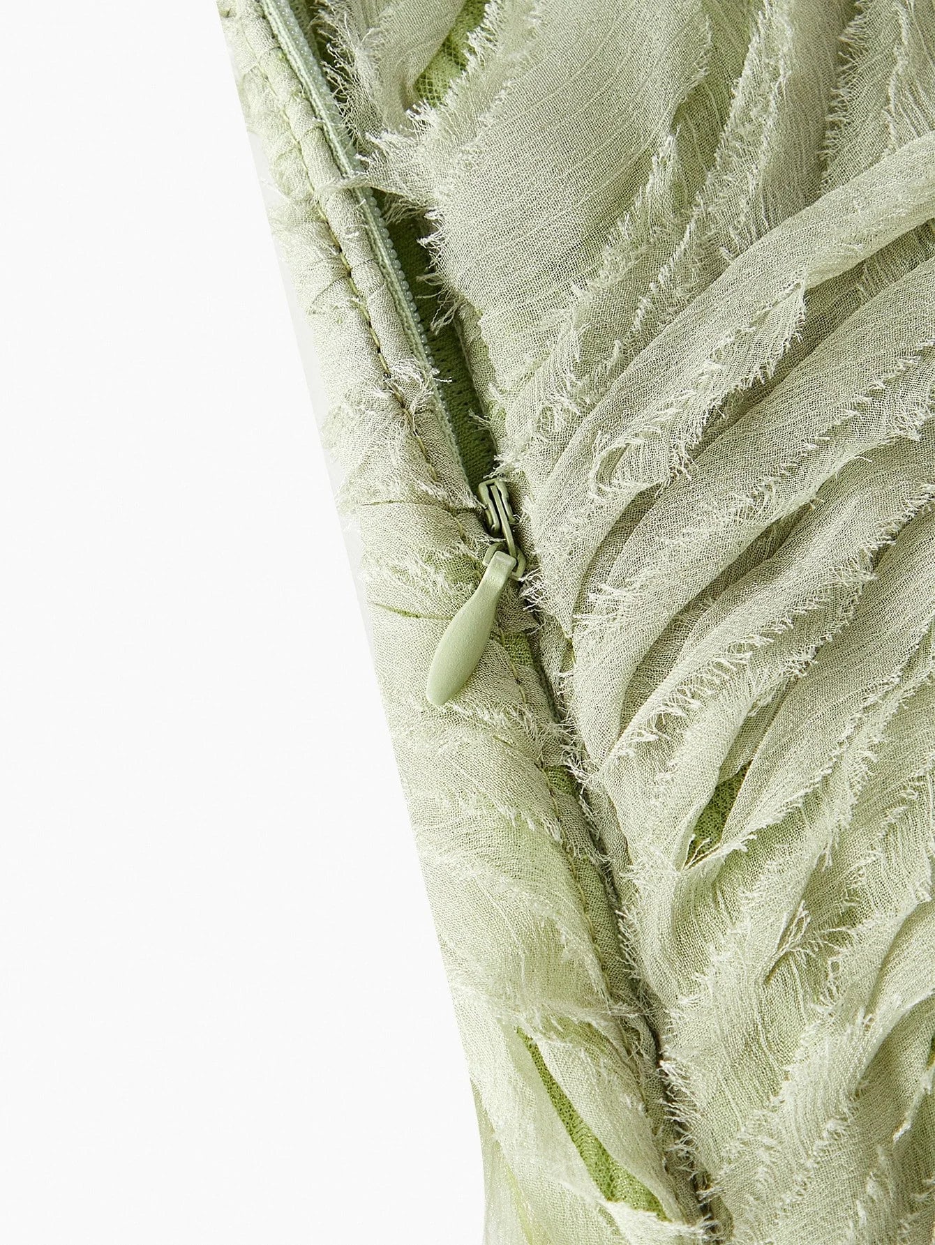 PREMIUM FAUX PEARL DETAIL RUCHED BUST SHEER PANEL CAMI MAXI DRESS