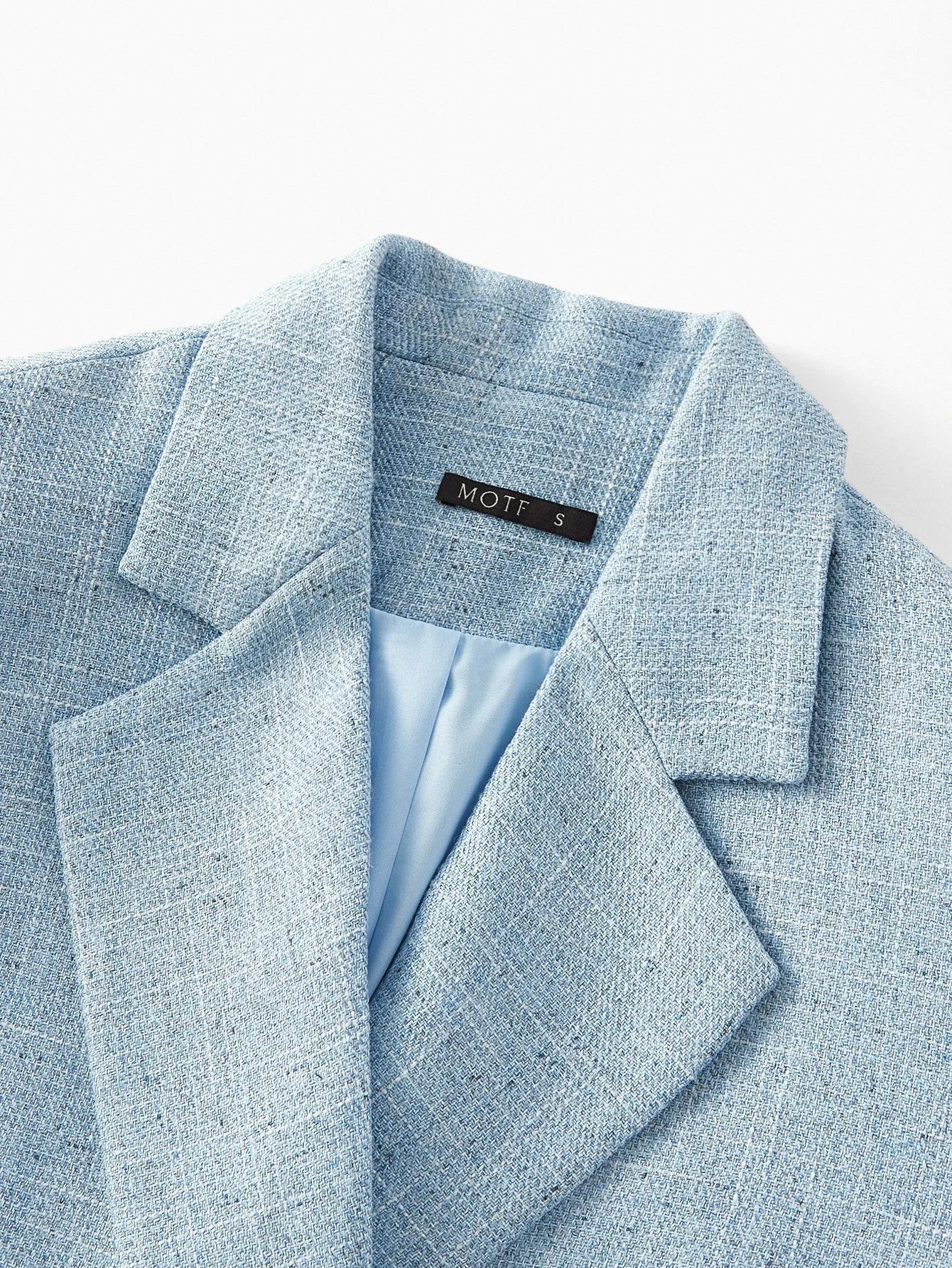 PREMIUM FAUX PEARL DOUBLE BREASTED BLAZER