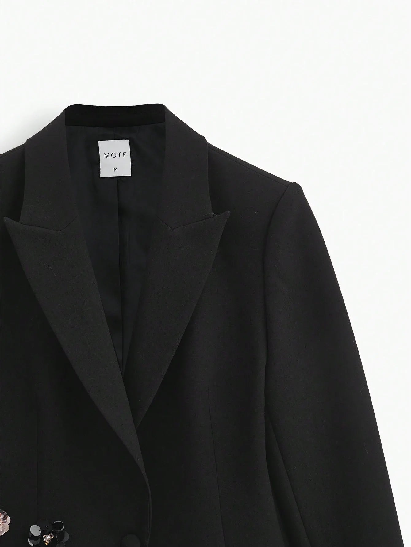 PREMIUM FLORAL APPLIQUE BLAZER