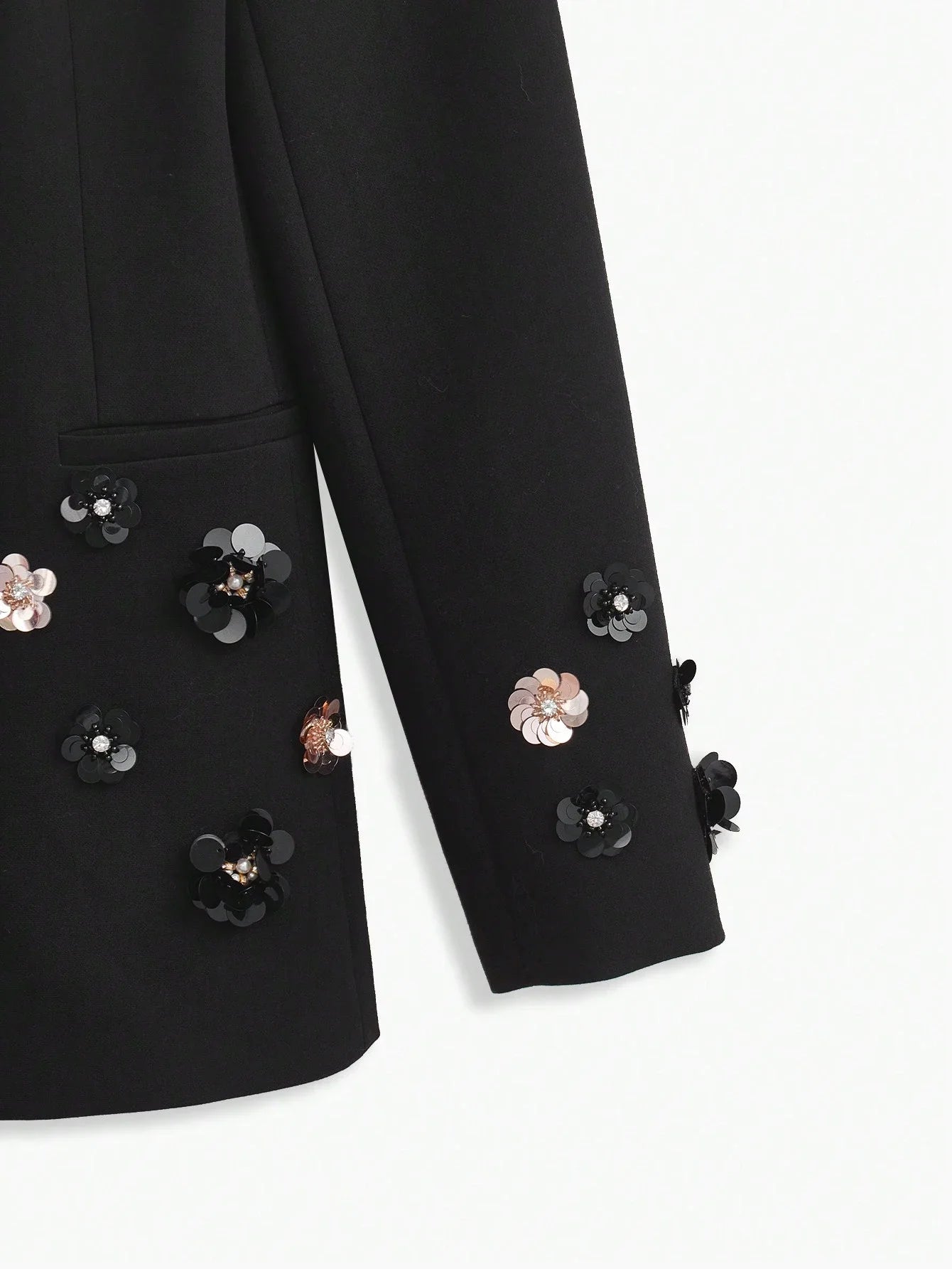 PREMIUM FLORAL APPLIQUE BLAZER