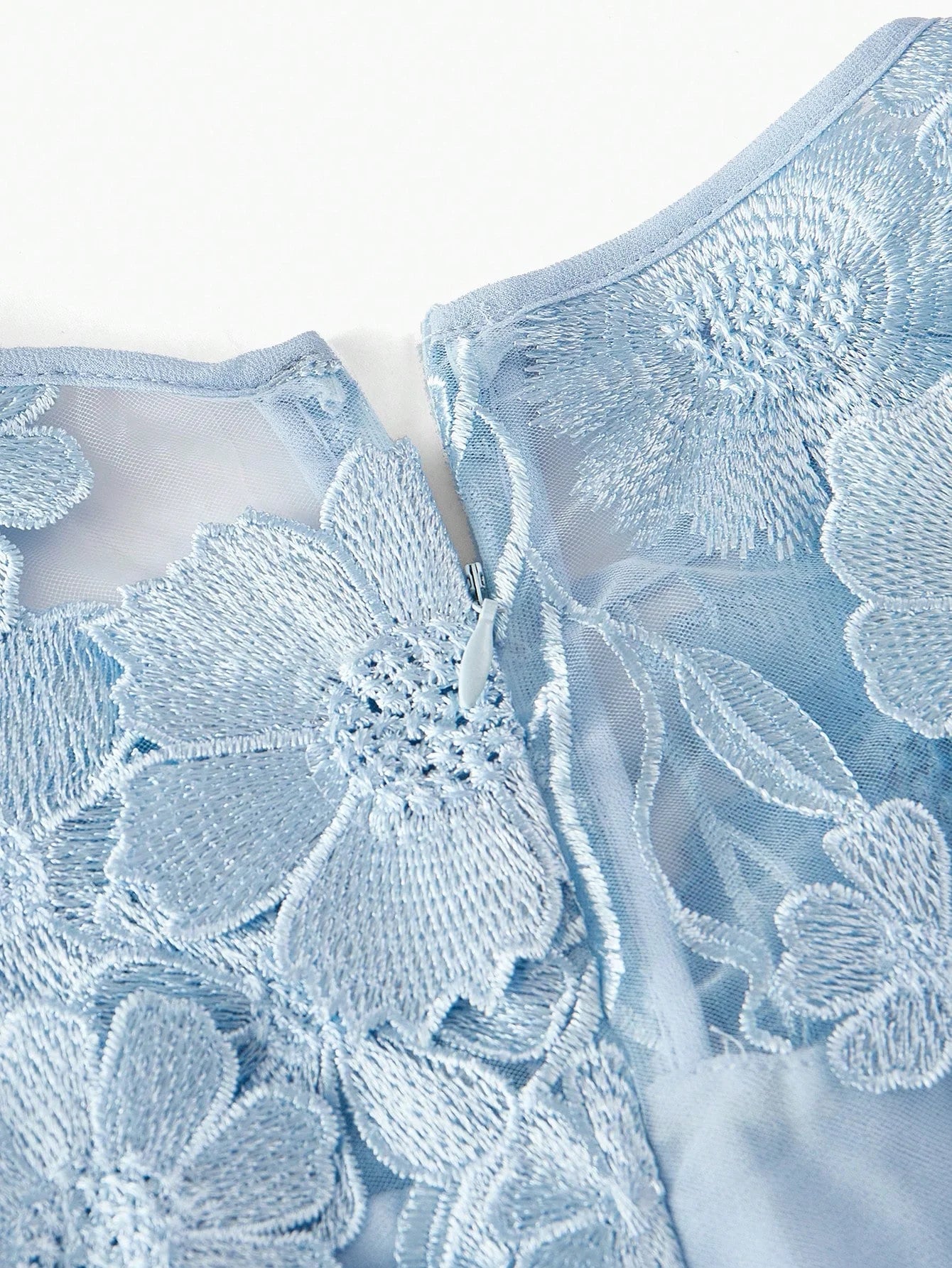 PREMIUM FLORAL APPLIQUED BIAS CUT DRESSSPRINGSUMMER