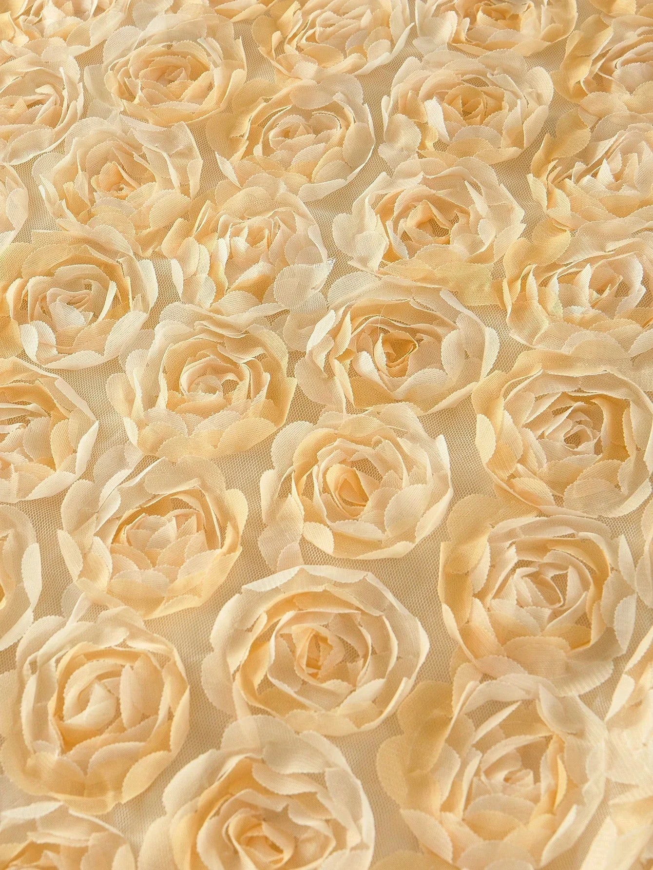 PREMIUM FLORAL APPLIQUED SPLIT HEM MIDI DRESS WOMEN OUTFIT