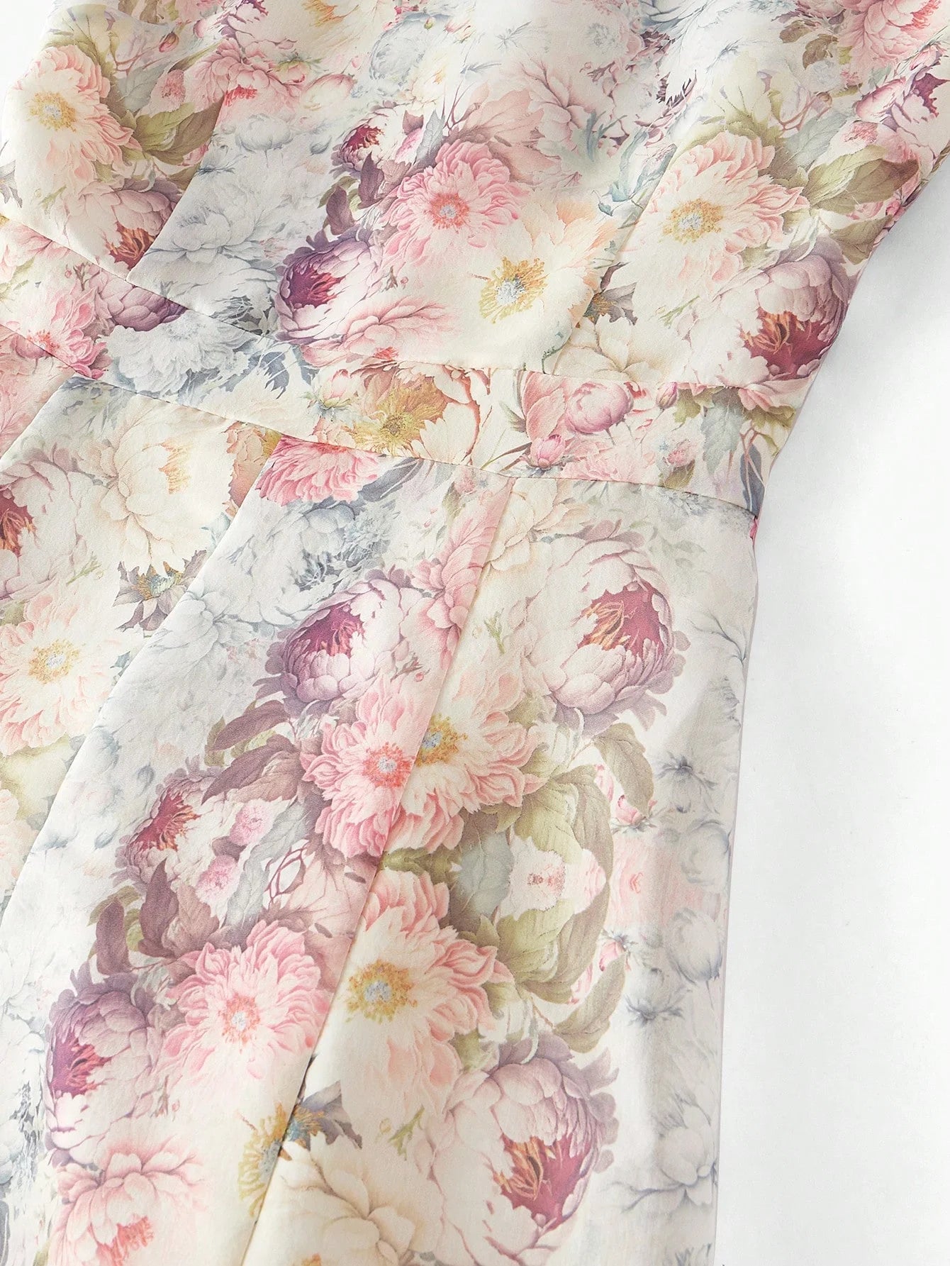 PREMIUM FLORAL EMBROIDERY A LINE TANK DRESS