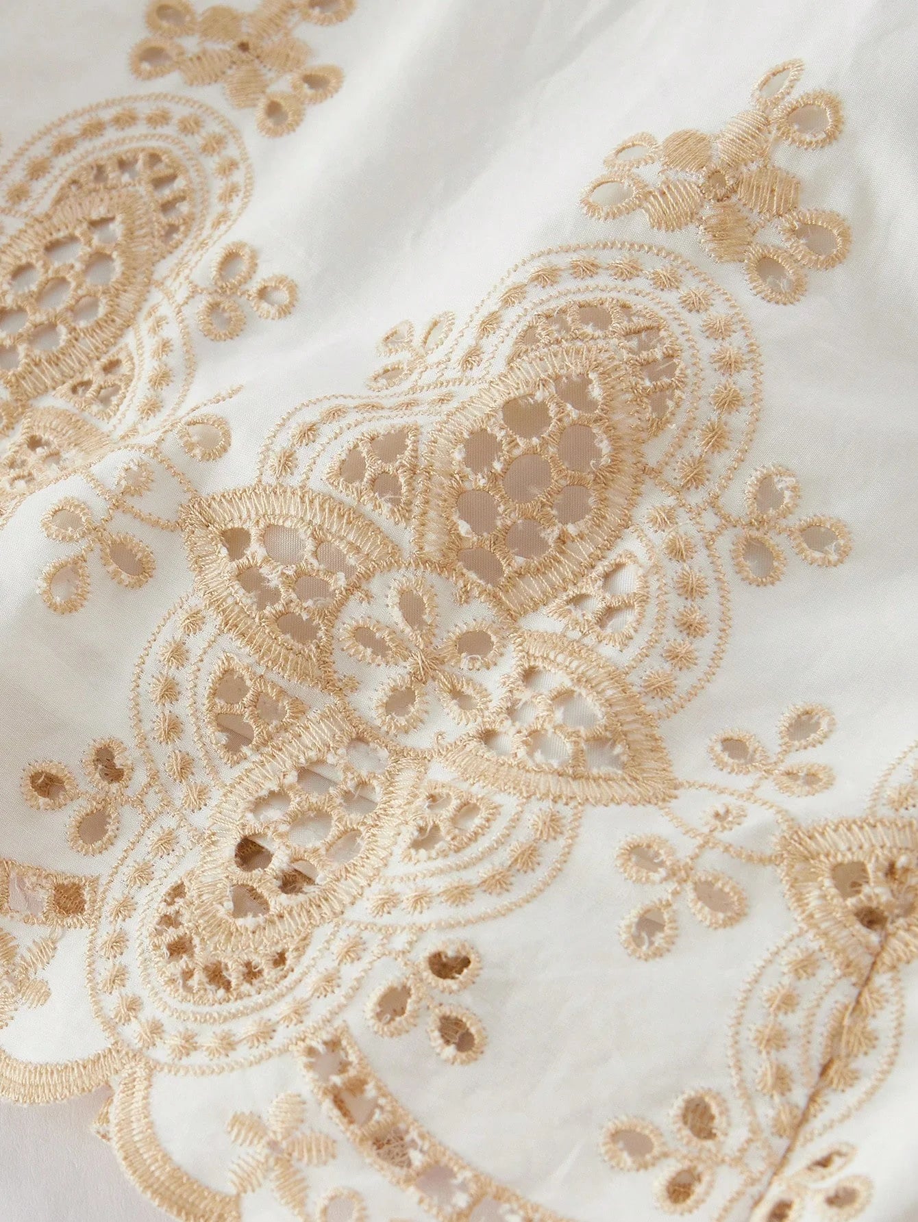 PREMIUM FLORAL EMBROIDERY BELTED DRESS