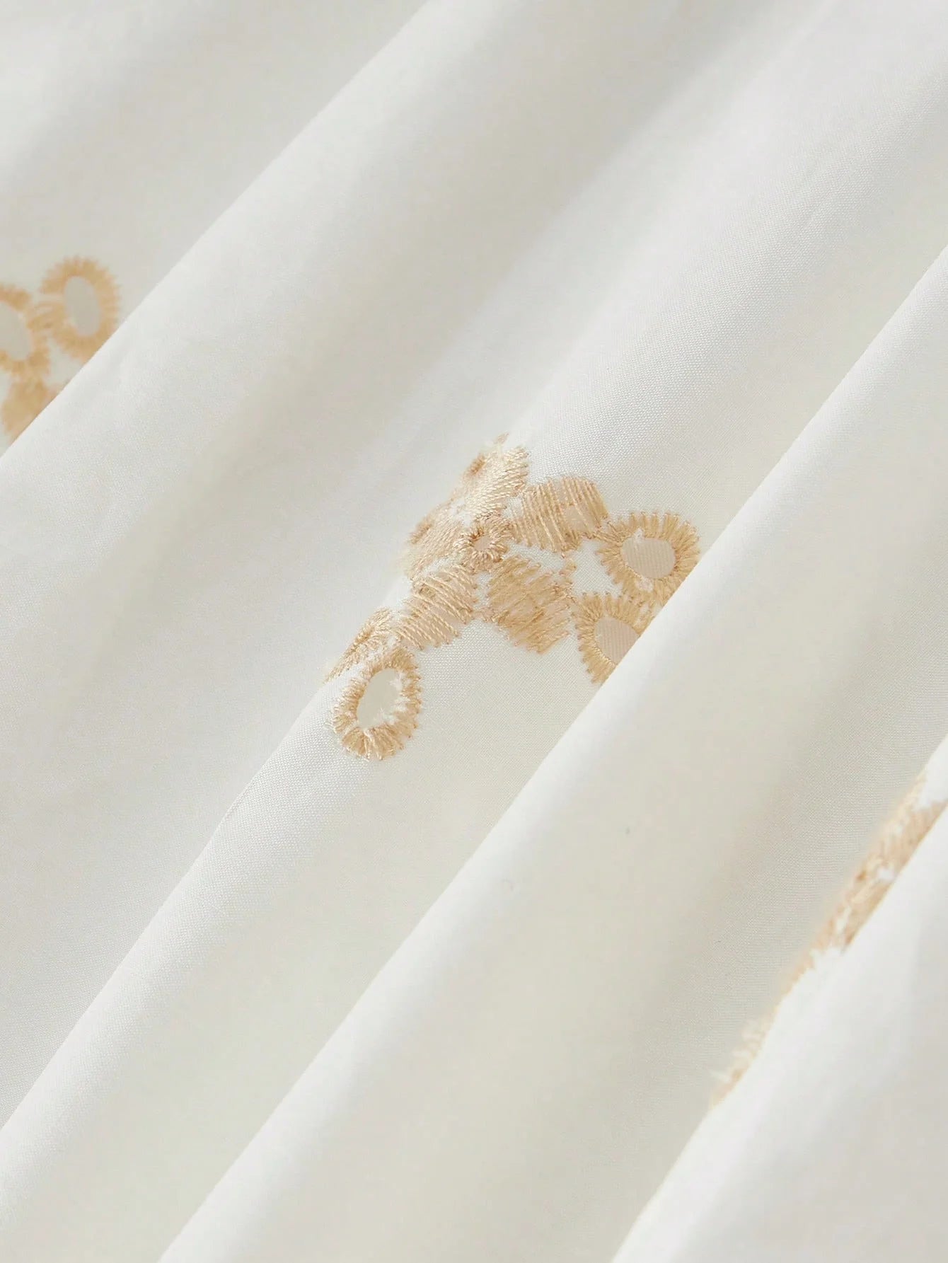 PREMIUM FLORAL EMBROIDERY BELTED DRESS