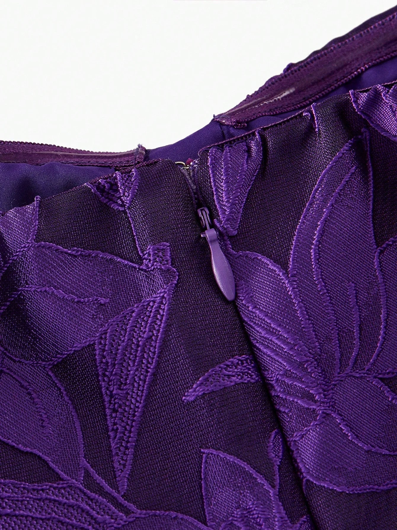 PREMIUM FLORAL EMBROIDERY FLARED TUBE DRESS