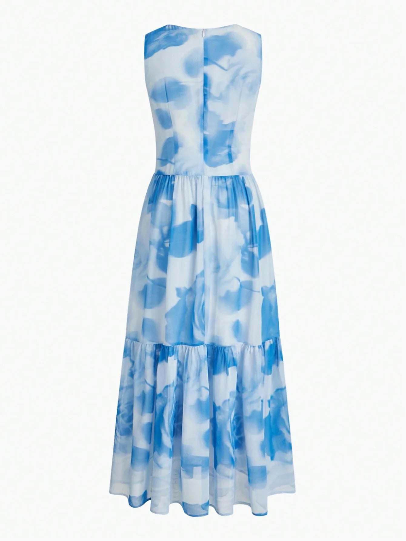PREMIUM FLORAL EMBROIDERY FLOWY DRESSSPRINGSUMMER
