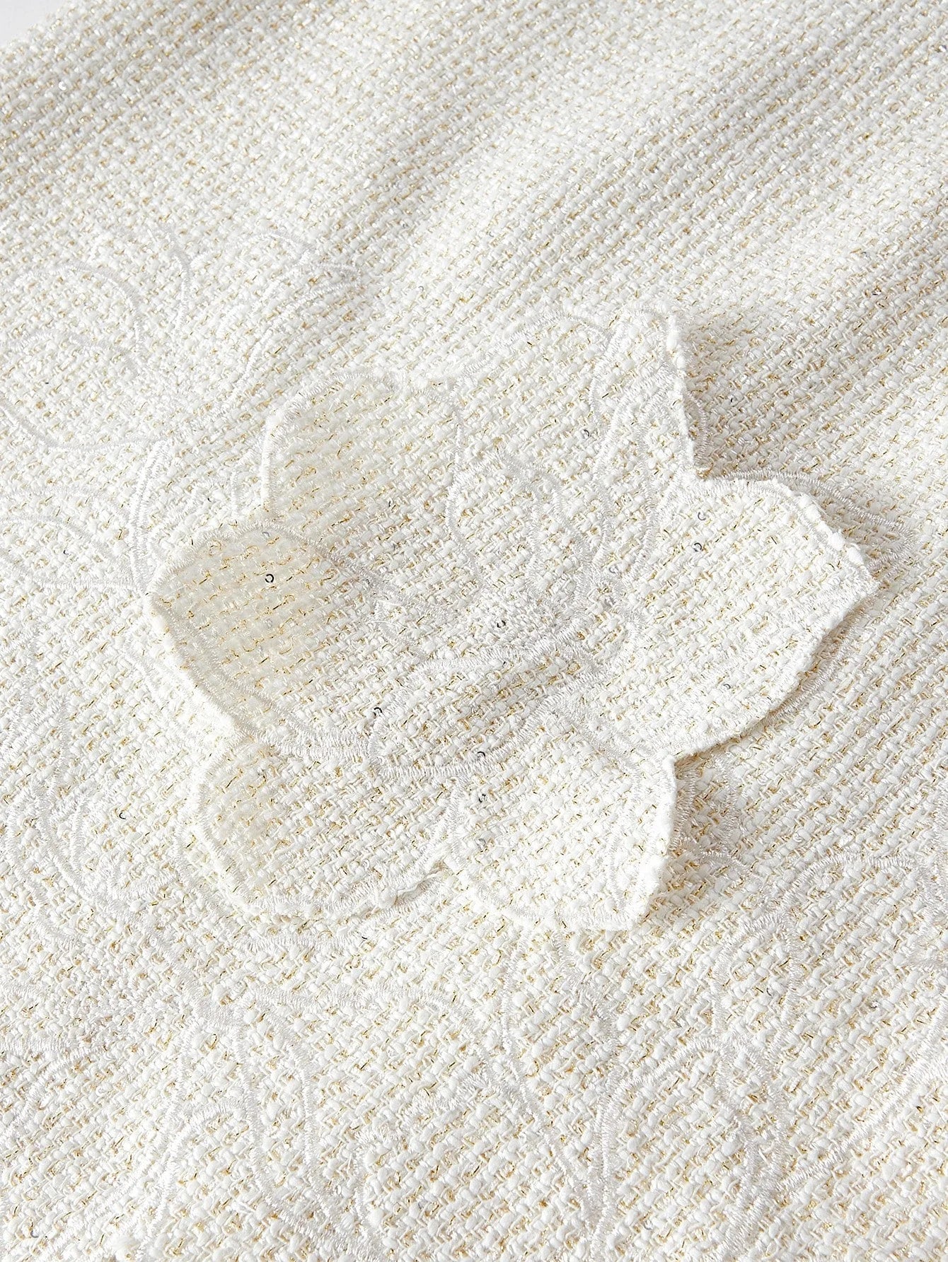 PREMIUM FLORAL EMBROIDERY STEREO FLOWER SLEEVELESS DRESS