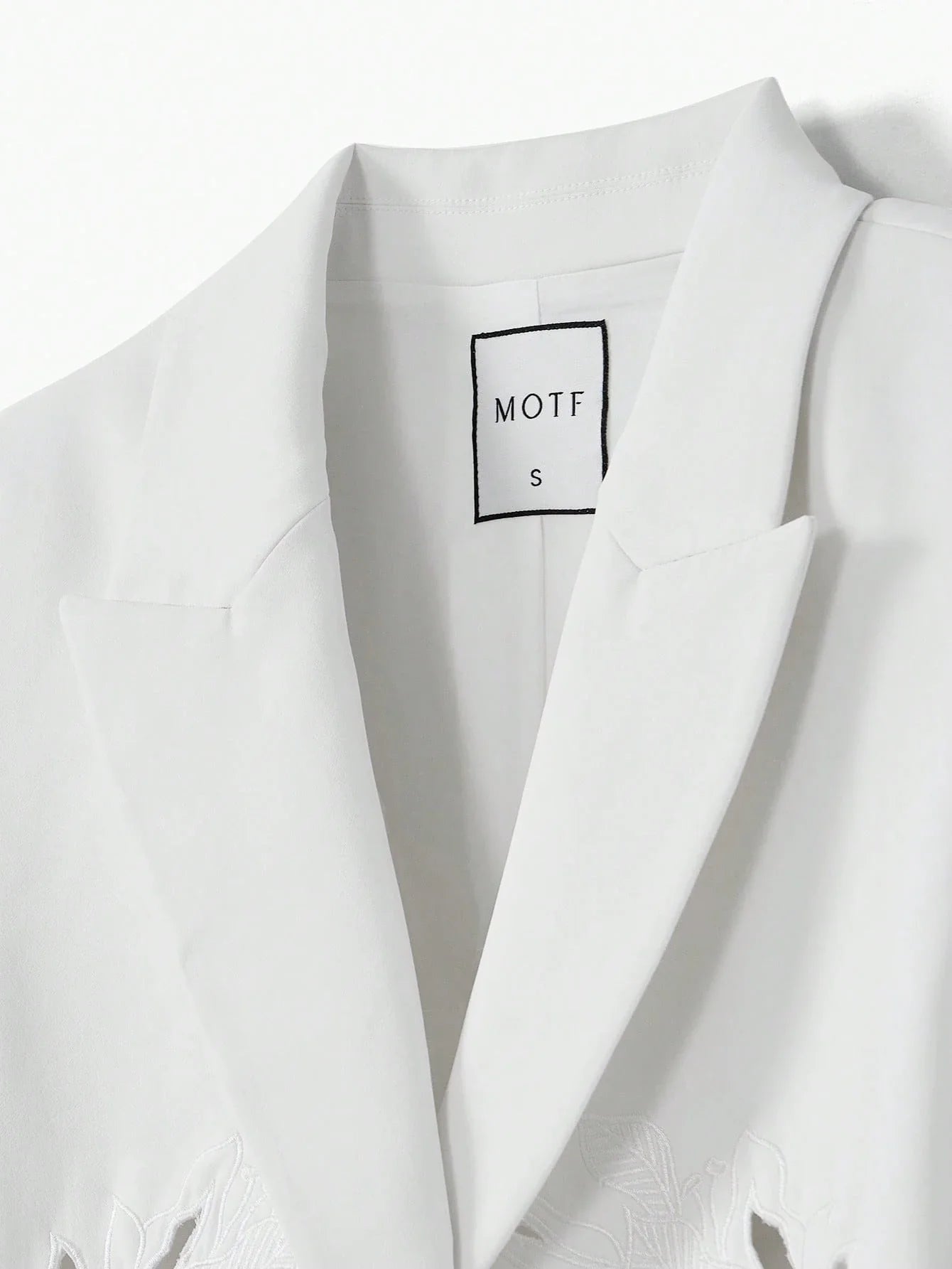 PREMIUM FLORAL EMBROIDERY STRUCTURED BLAZERSPRINGSUMMER