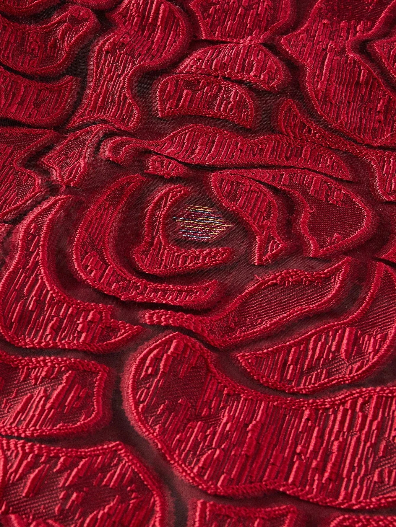 PREMIUM FLORAL JACQUARD A LINE DRESSSPRINGSUMMER