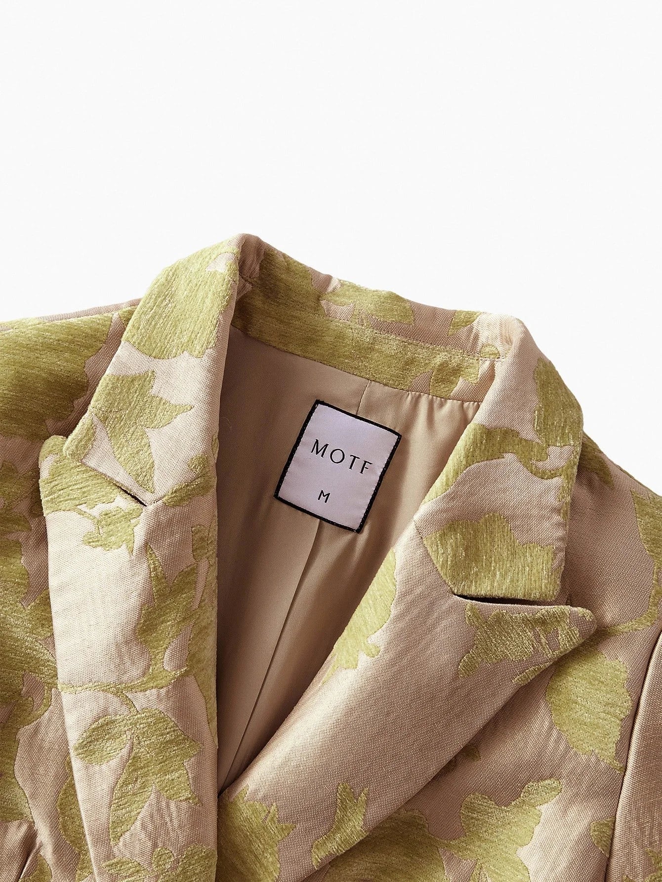 PREMIUM FLORAL JACQUARD STRUCTURED BLAZER