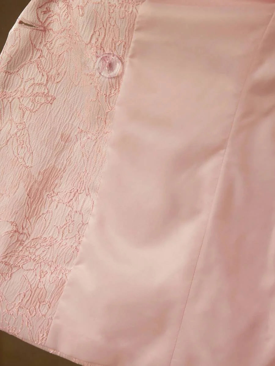 PREMIUM FLORAL JACQUARD STRUCTURED BLAZERVALENTINES DAY