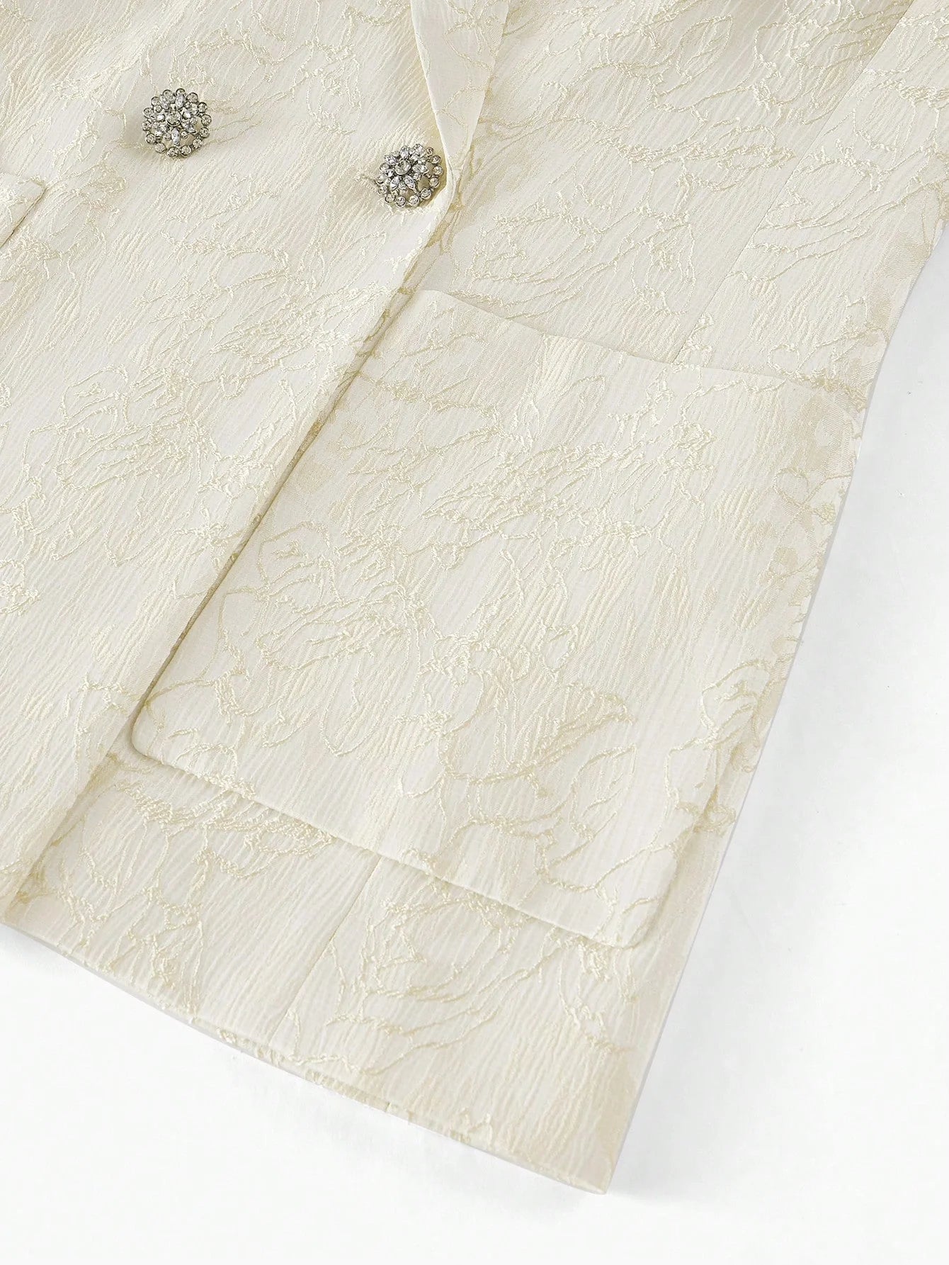 PREMIUM FLORAL JACQUARD STRUCTURED BLAZERVALENTINES DAYSPRINGSUMMER