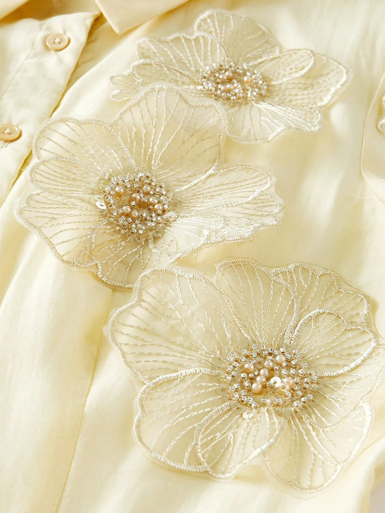 PREMIUM FLORAL PATCHED FLOWY DRESS