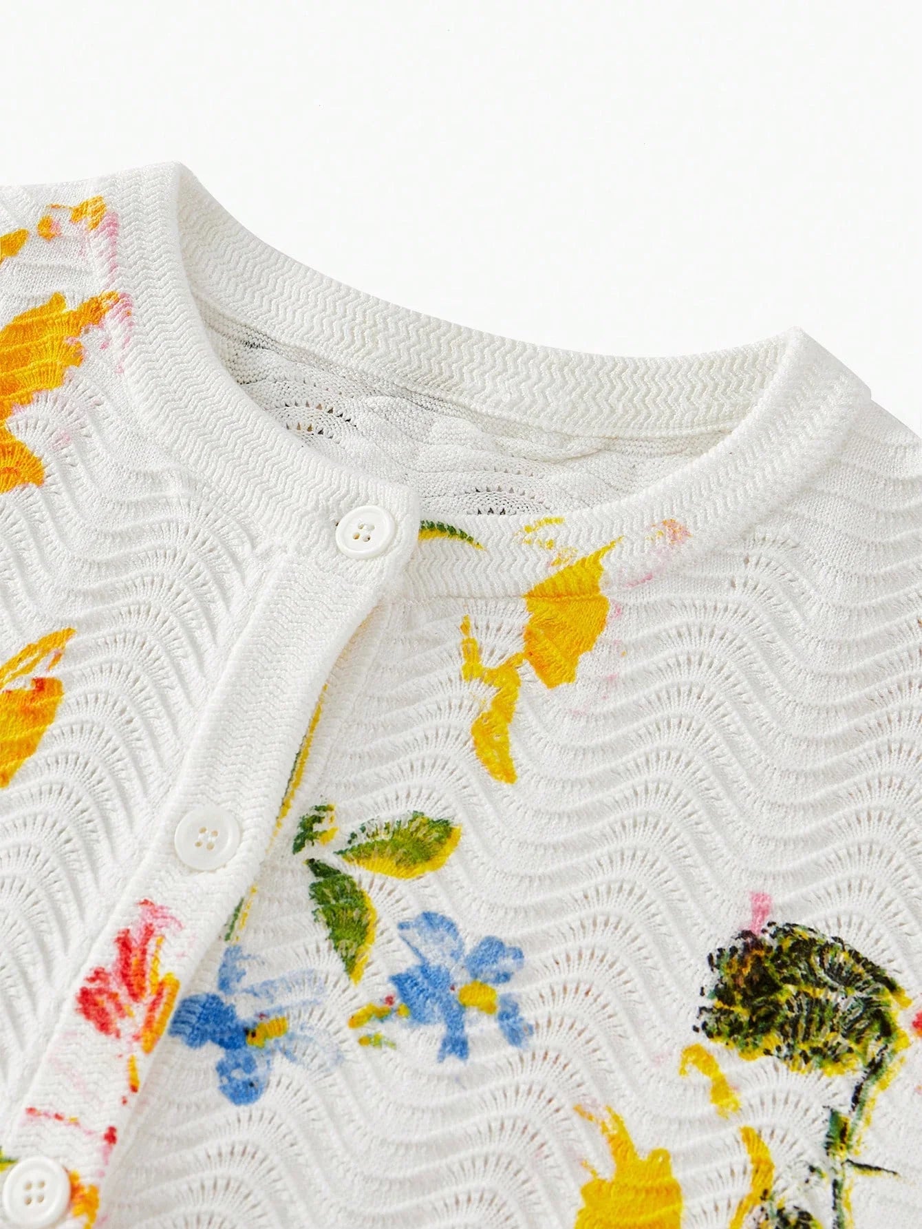 PREMIUM FLORAL PATTERN BUTTON UP CARDIGANSPRINGSUMMER