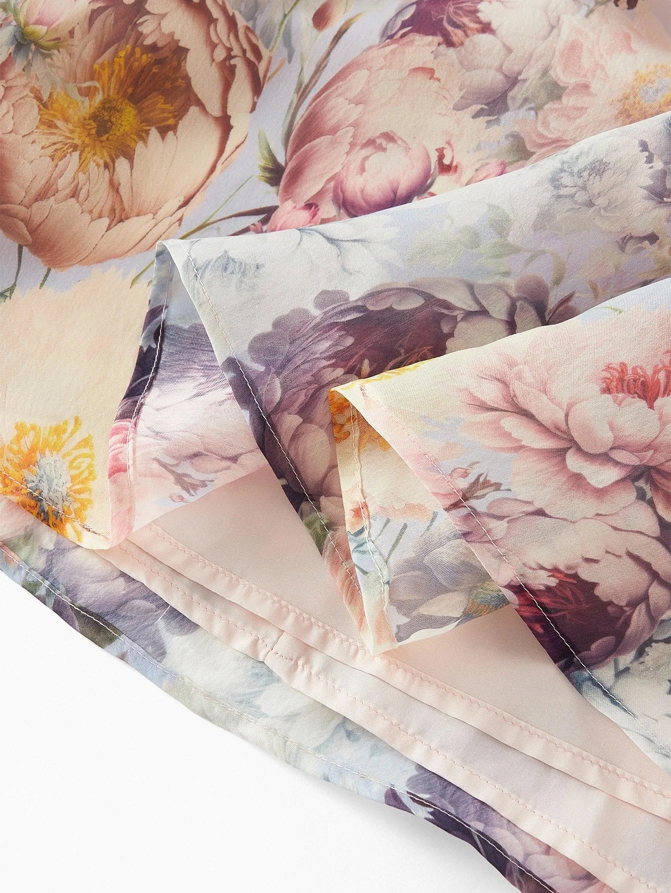 PREMIUM FLORAL PRINT BELTED DRESS