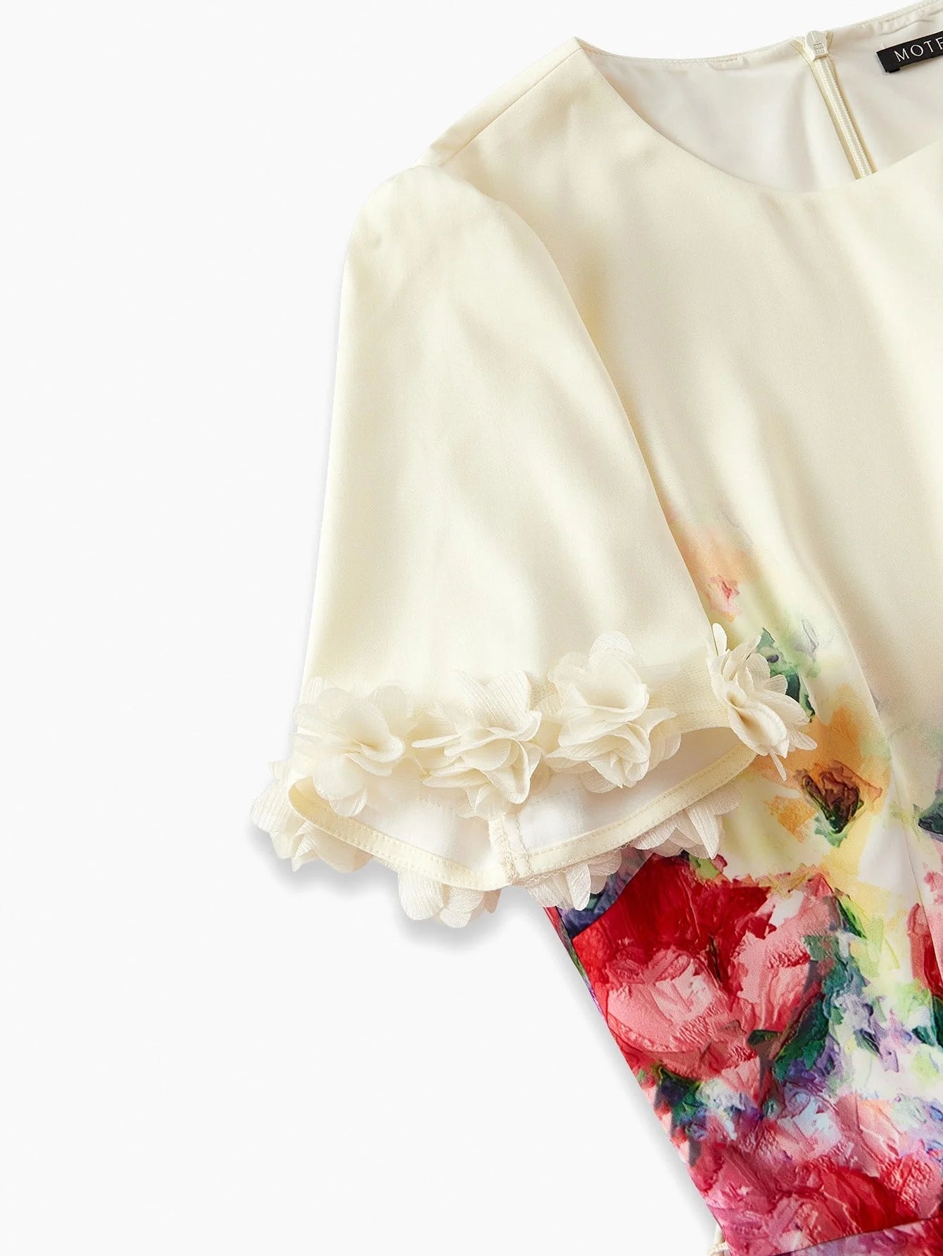 PREMIUM FLORAL PRINT BELTED DRESS