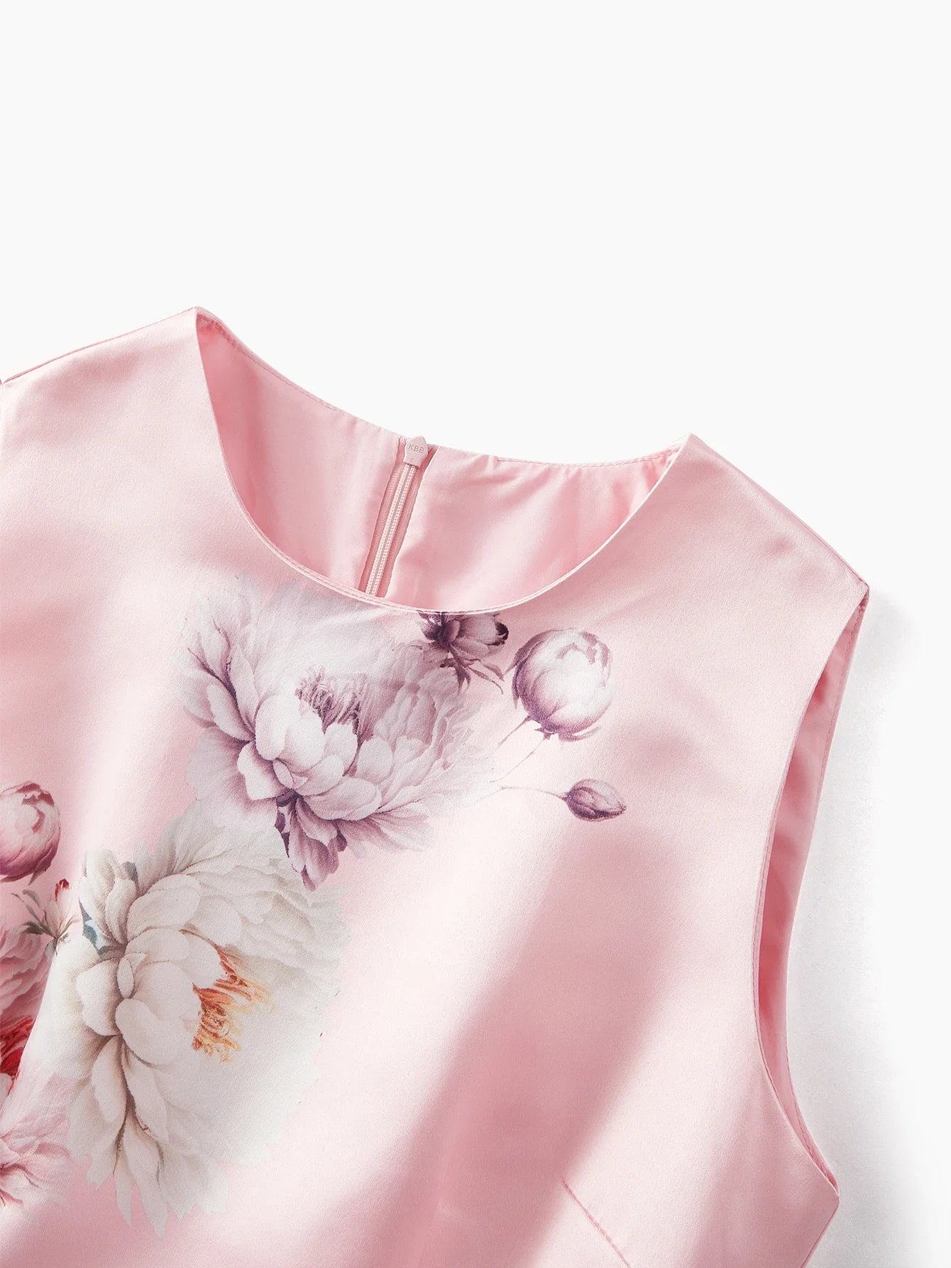 PREMIUM FLORAL PRINT FLARE HEM DRESS