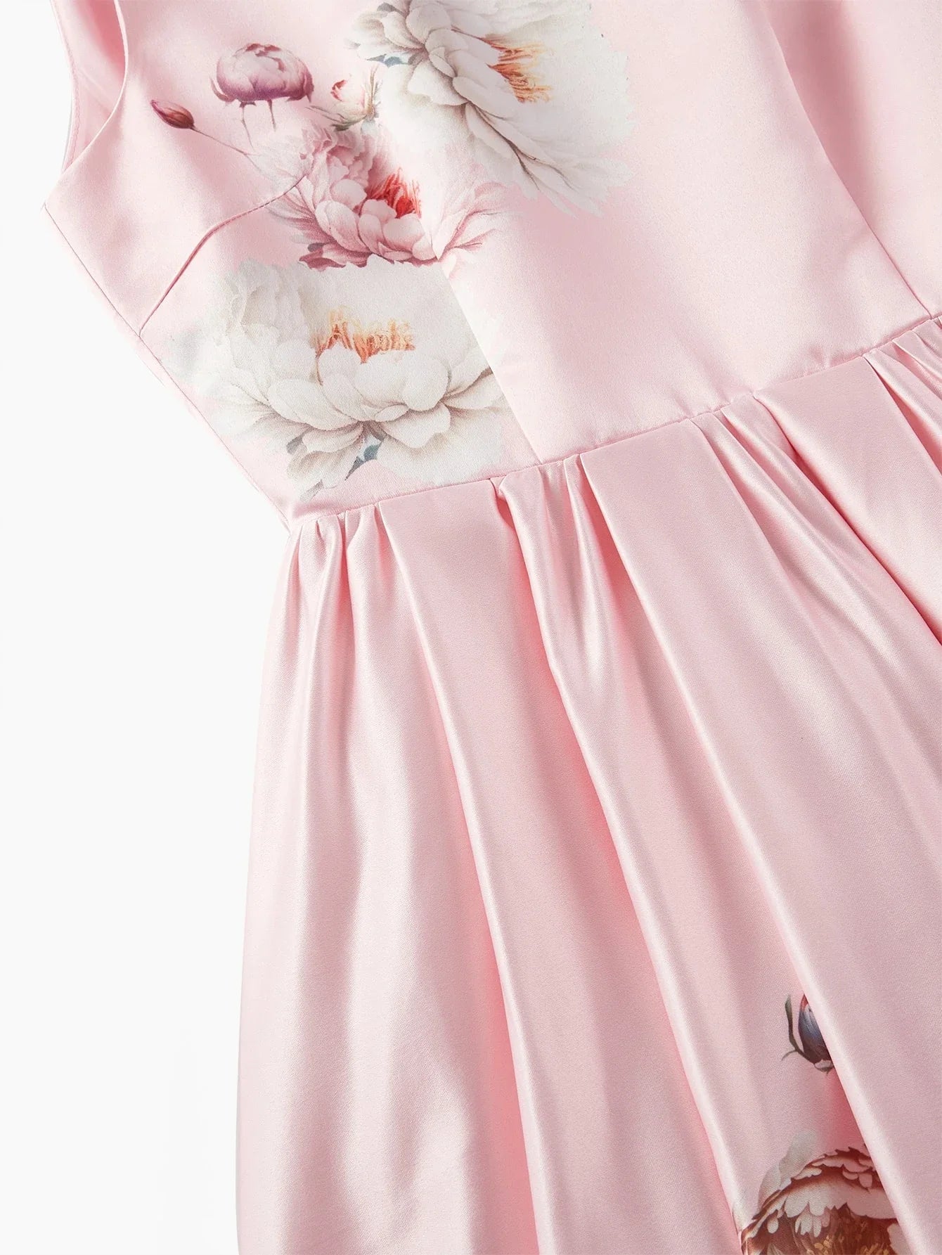 PREMIUM FLORAL PRINT FLARE HEM DRESS