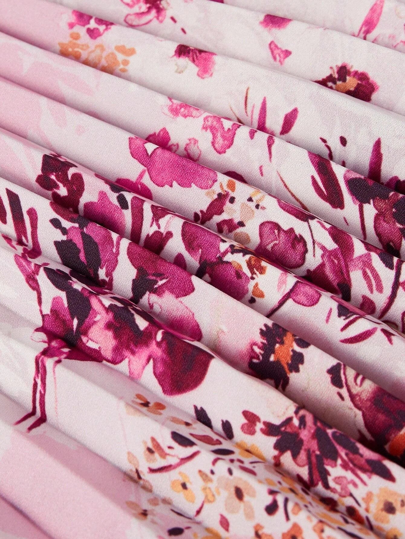 PREMIUM FLORAL PRINT LAYERED PLEATED HEM CRISSCROSS HALTER NECK DRESSHOLIDAY PARTY BIRTHDAY FORMAL