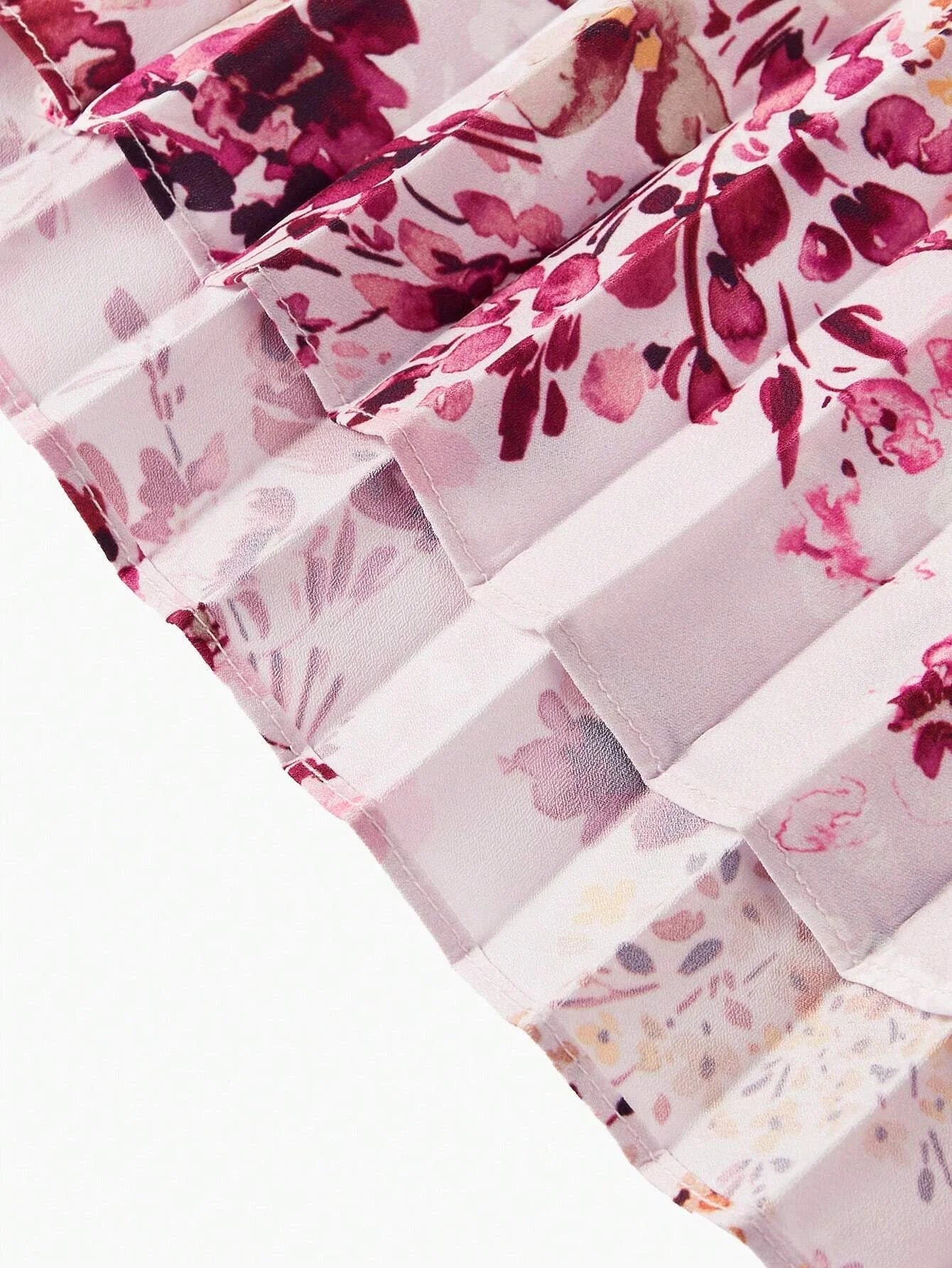 PREMIUM FLORAL PRINT LAYERED PLEATED HEM CRISSCROSS HALTER NECK DRESSHOLIDAY PARTY BIRTHDAY FORMAL