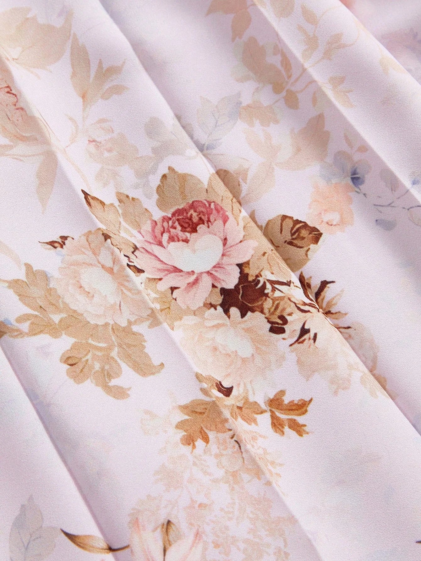 PREMIUM FLORAL PRINT PLEATED CAMI DRESS