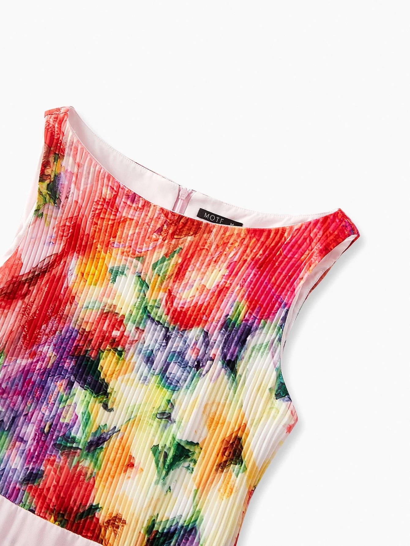 PREMIUM FLORAL PRINT PLEATED DRESS