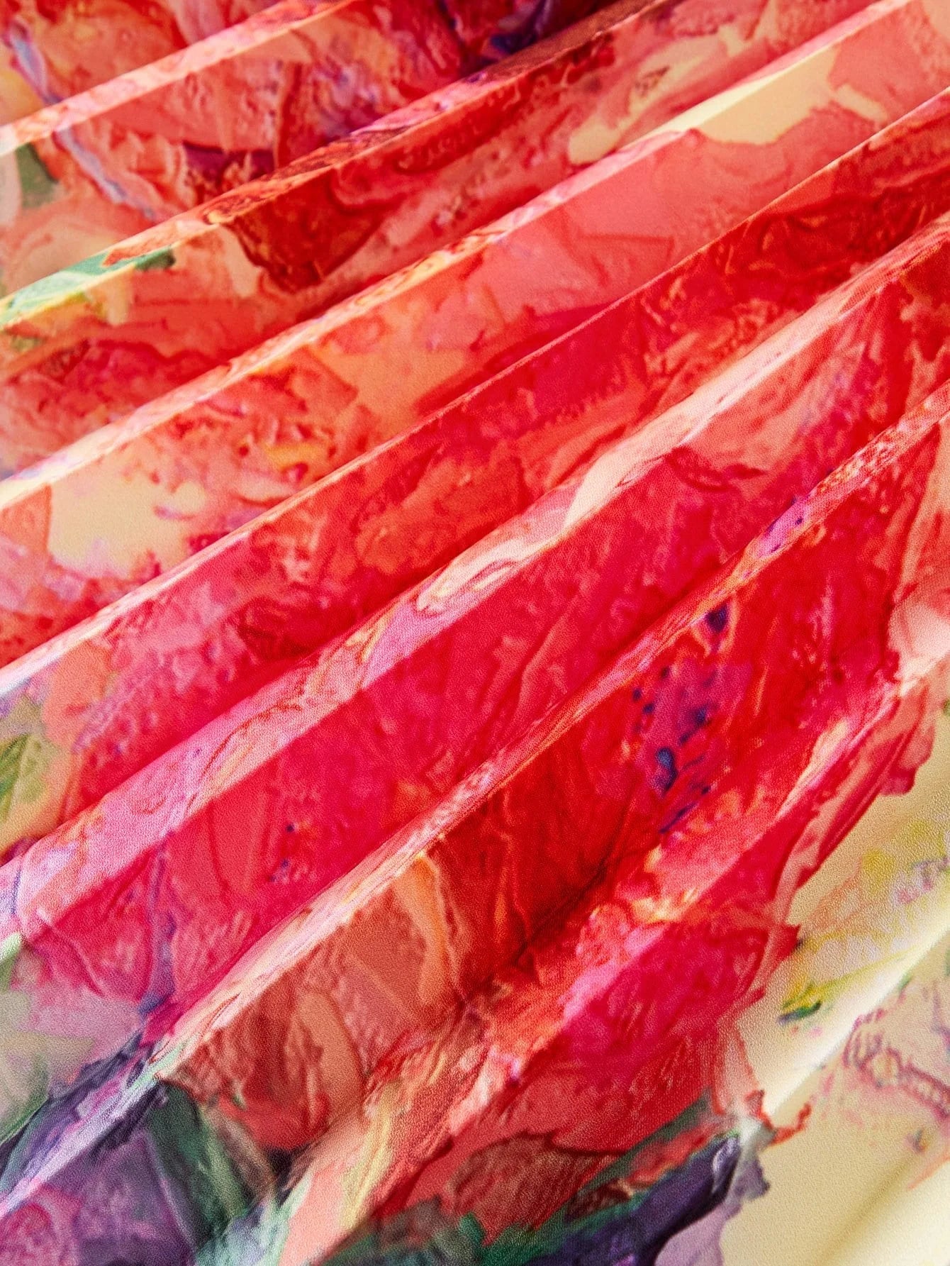 PREMIUM FLORAL PRINT PLEATED DRESS