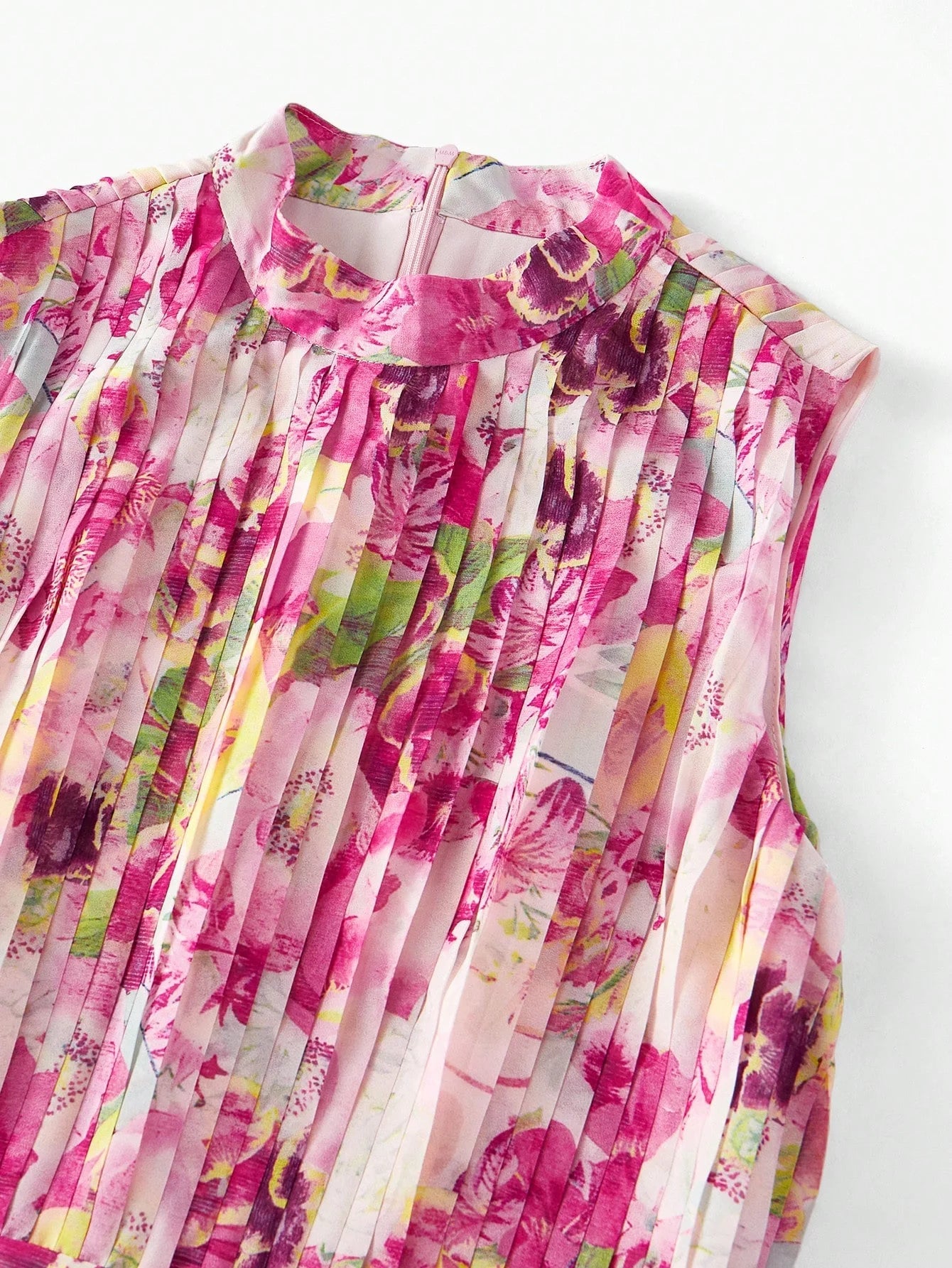 PREMIUM FLORAL PRINT PLEATED DRESS