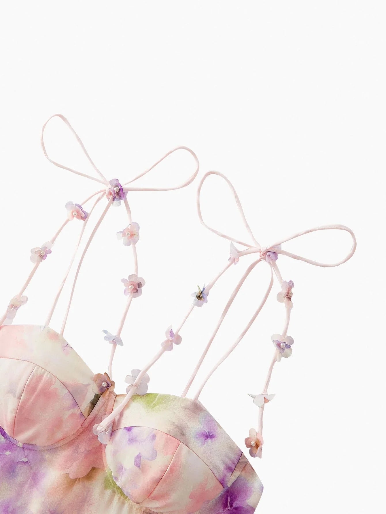 PREMIUM FLORAL PRINT SHIRRED DRESS