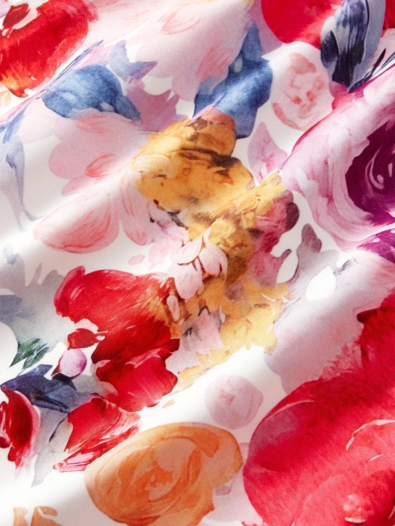 PREMIUM FLORAL PRINT SPLIT BACK COCKTAIL DRESS WITHOUT BELT